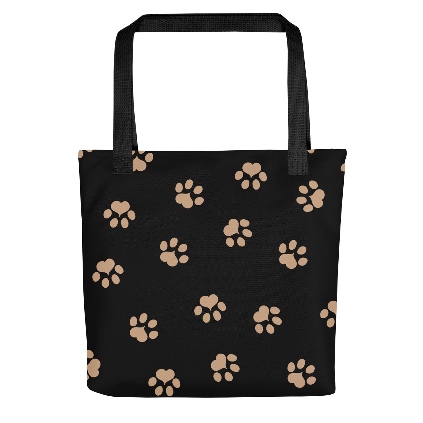 Cat Paw Tote Bag - Black & Gold