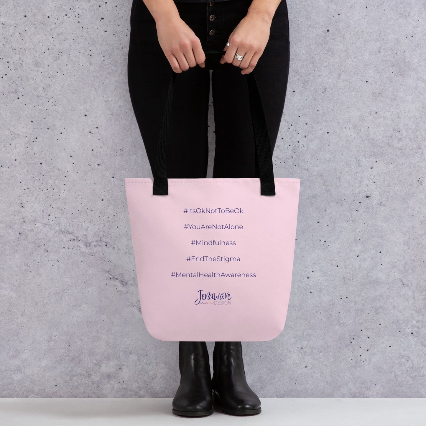Keep Calm...- Tote (Pink / Purple / Black)