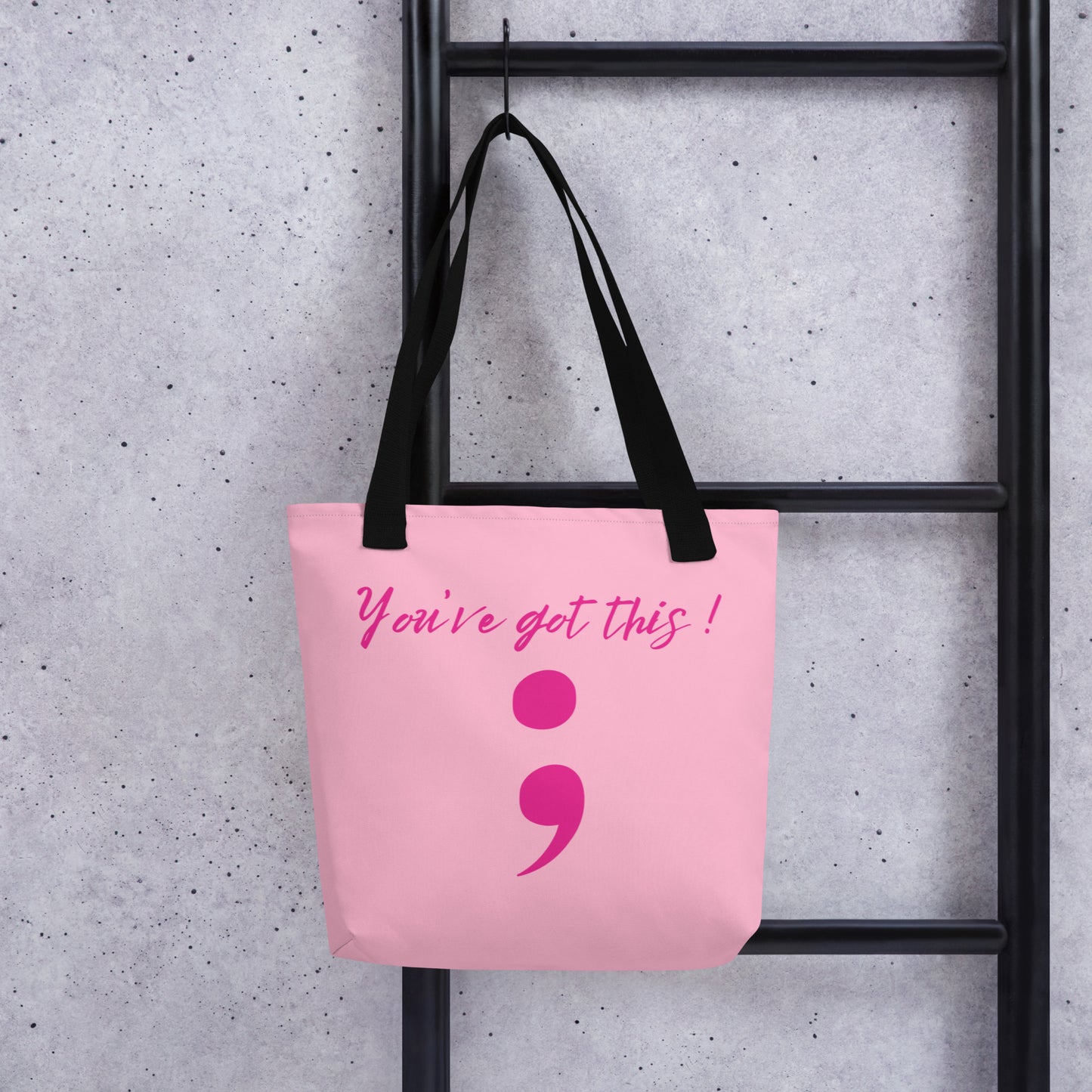 Awareness Tote - Pink / Black