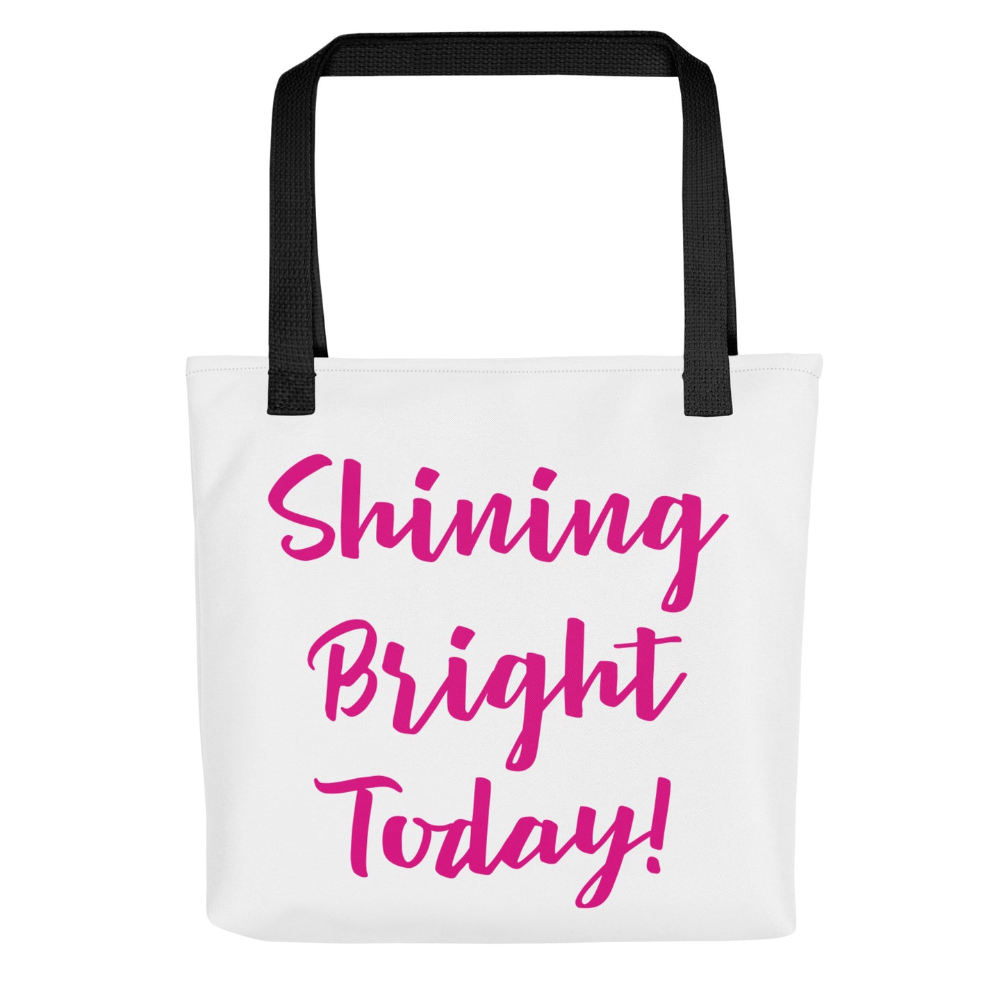 Shining Bright Today Tote - Pink / Black / White