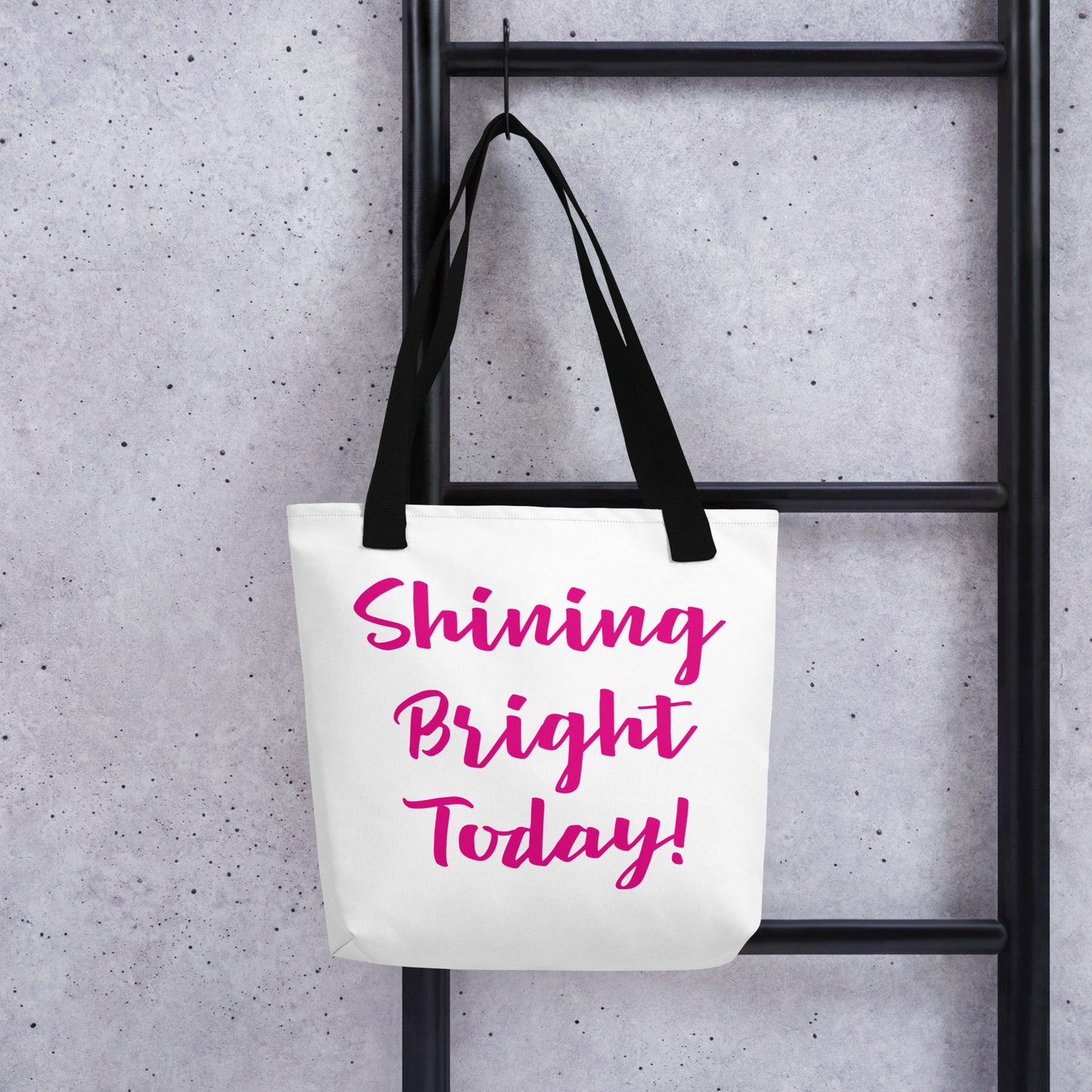 Shining Bright Today Tote - Pink / Black / White