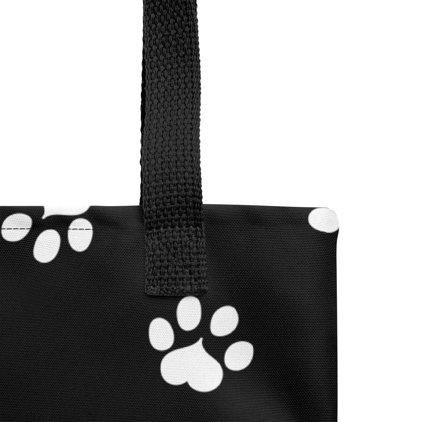 Cat Paw Tote Bag - Black, White, Pink