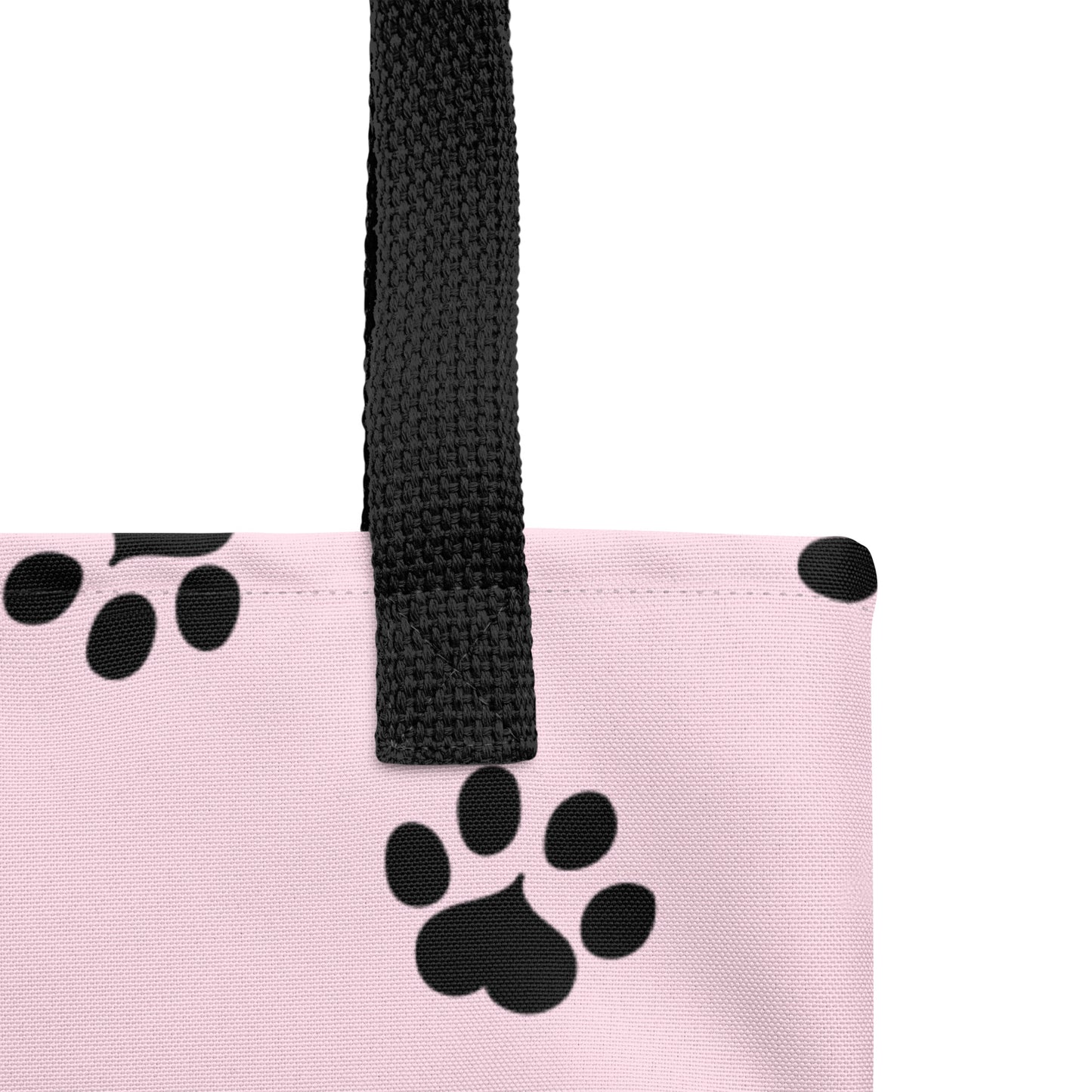 Cat Paw Tote Bag - Pink & Black