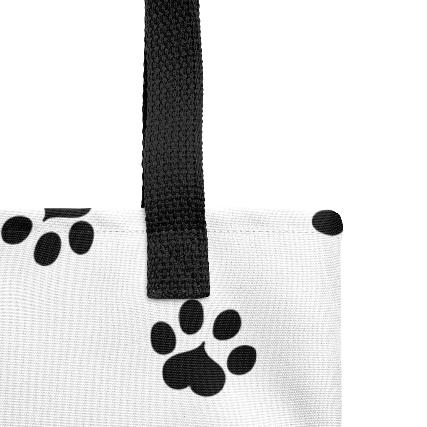 Cat Paw Tote Bag - White, Black, Pink