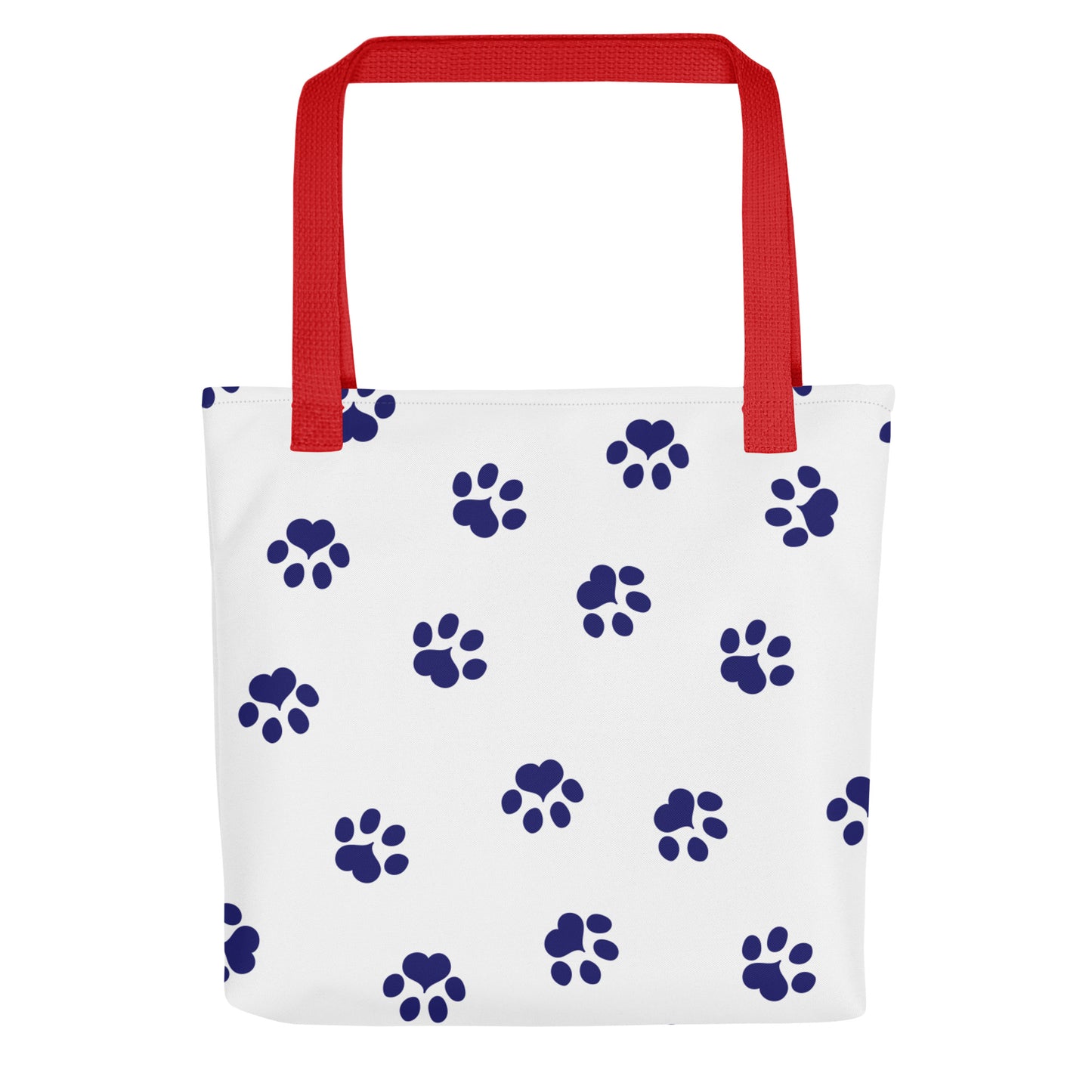 Cat Paw Tote Bag - White, Navy, Red
