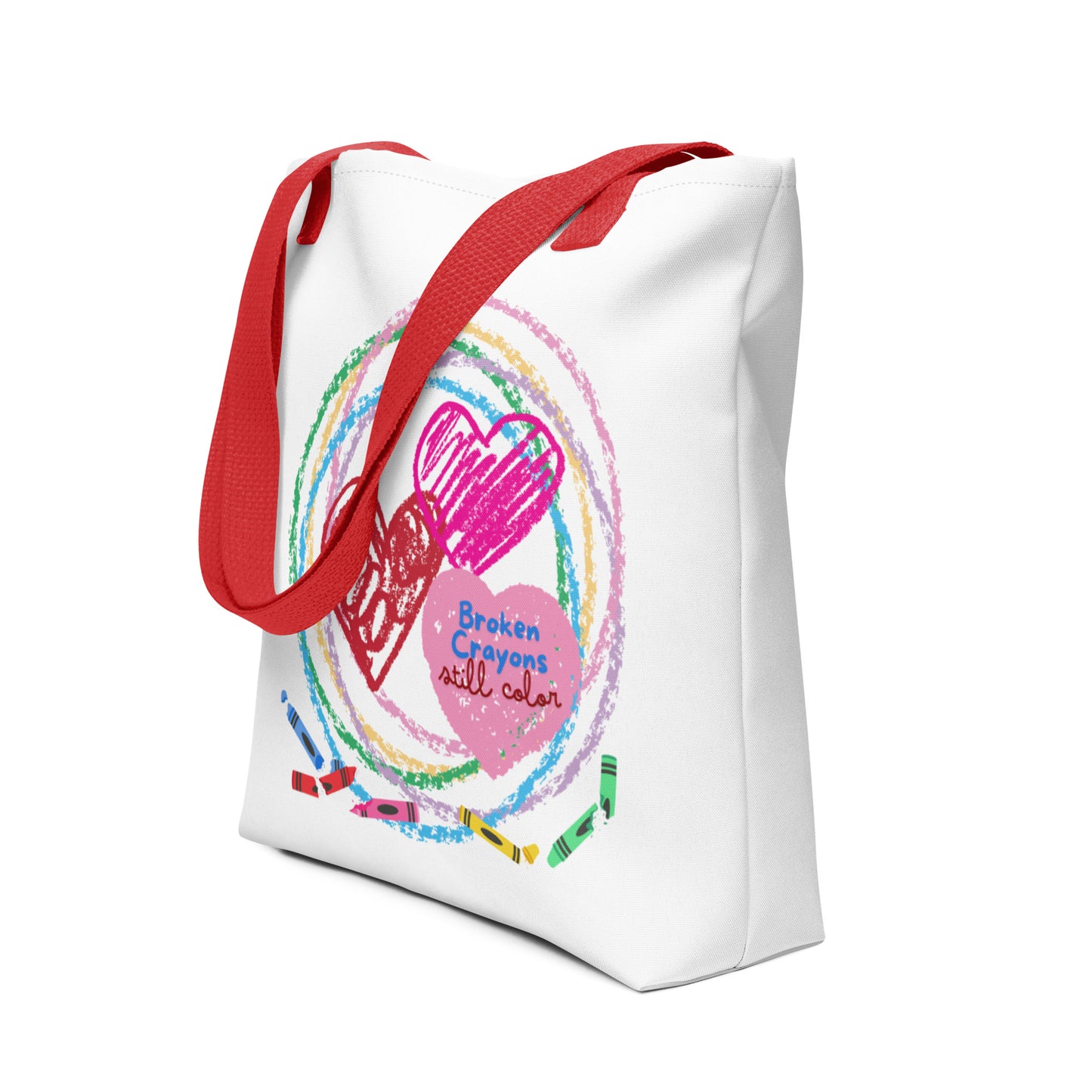 Broken Crayons Still Color - Red Handle Tote