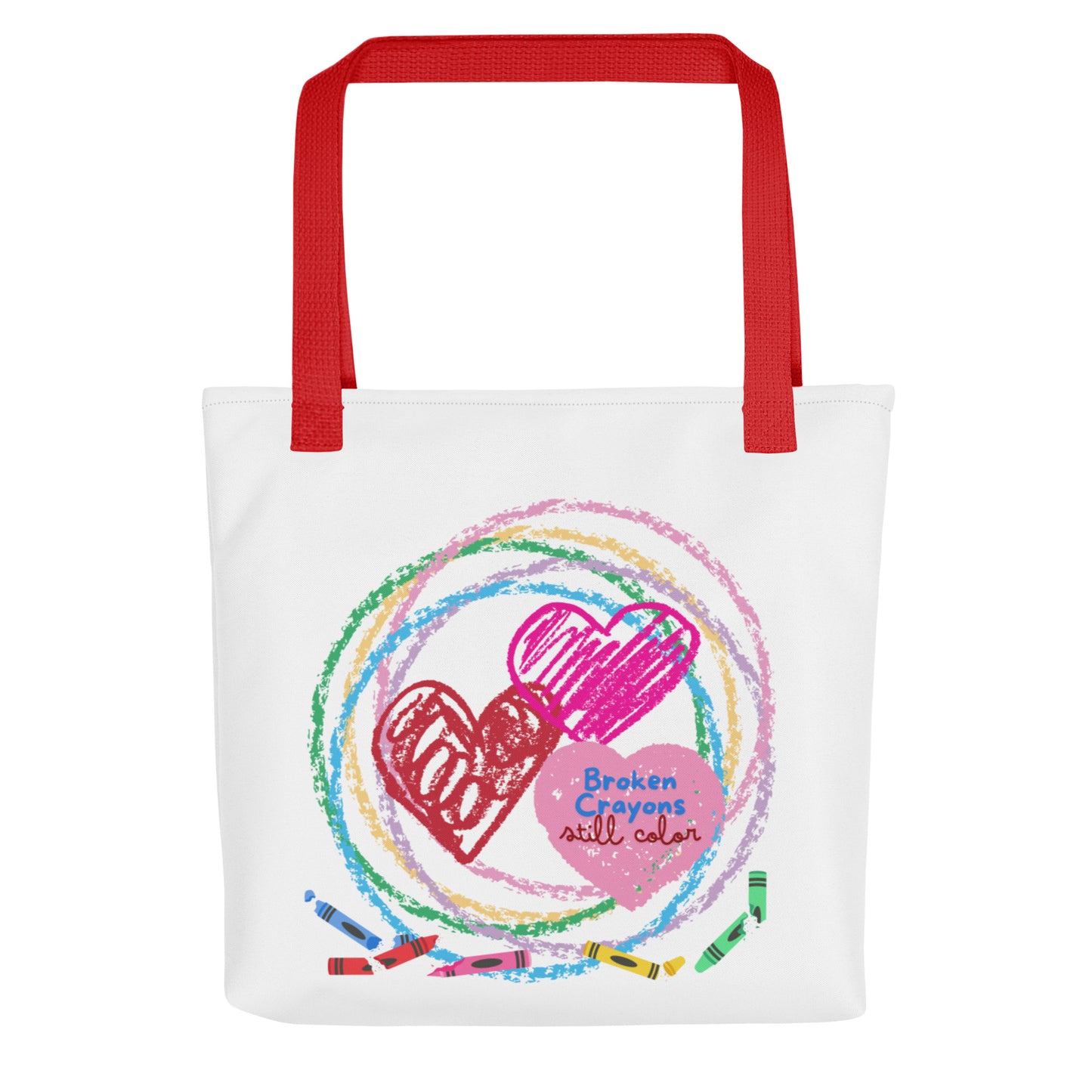 Broken Crayons Still Color - Red Handle Tote