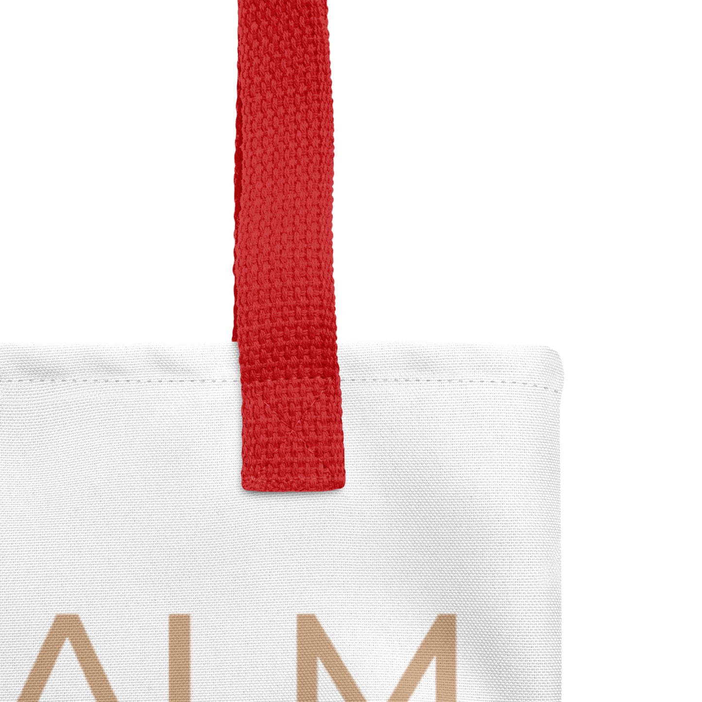 Keep Calm... -Tote (White / Red / Pale Gold)