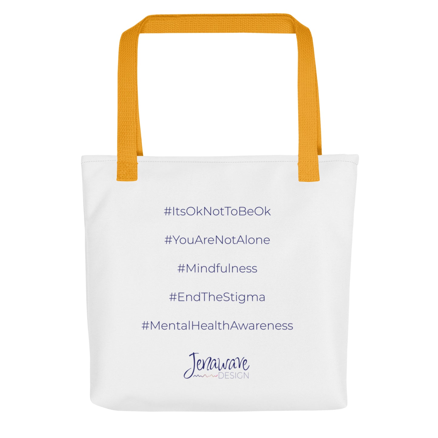 Shining Bright Today Tote - Warm Yellow / White