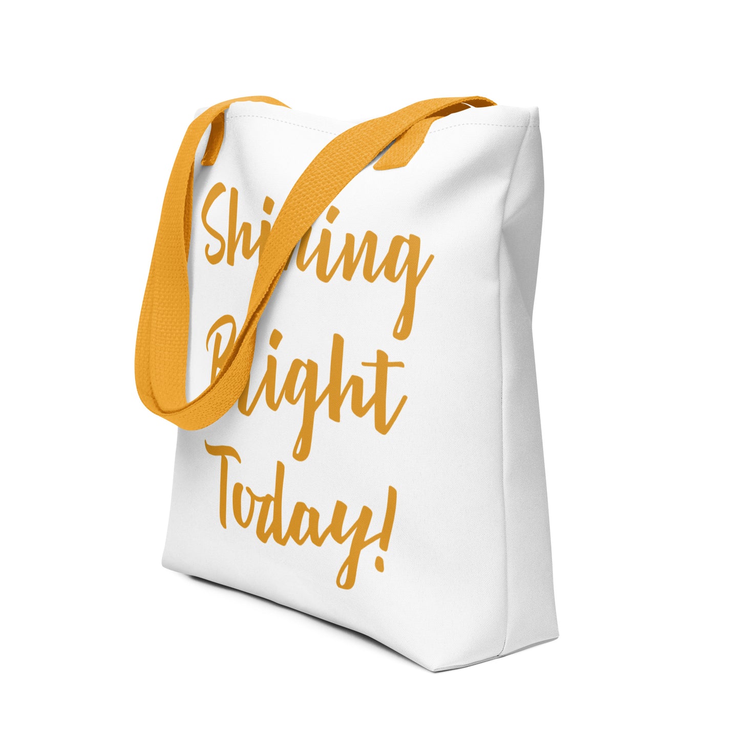 Shining Bright Today Tote - Warm Yellow / White