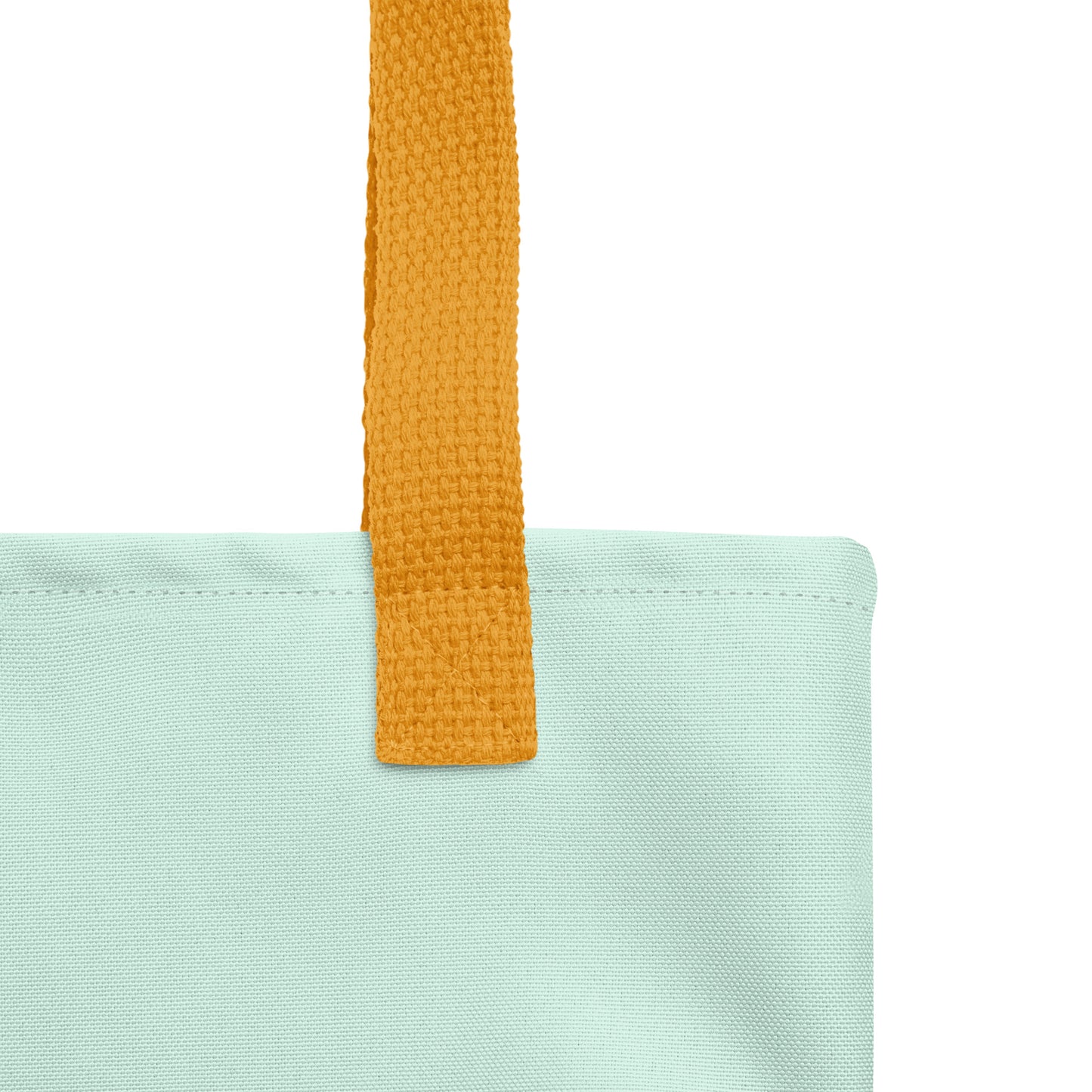 Awareness Tote - Pale Green / Navy / Warm Yellow