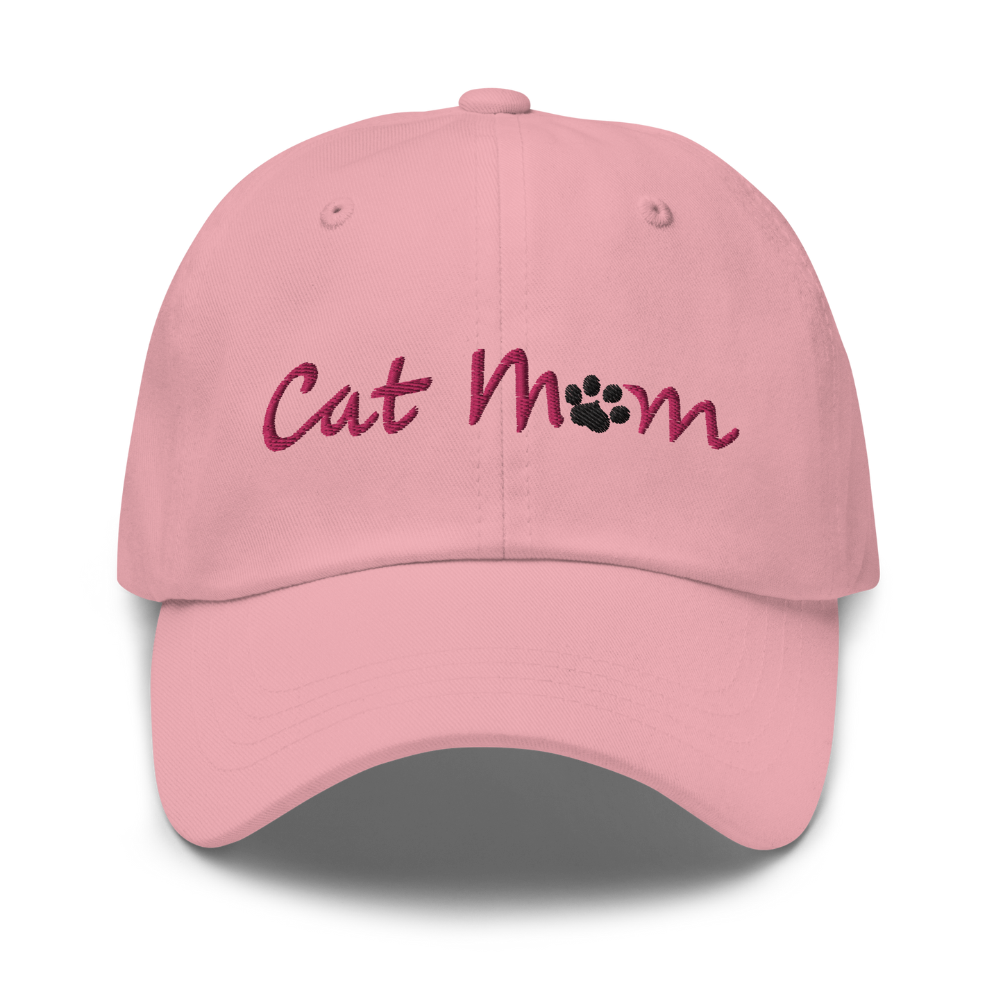 Cat Mom Cap - Pink Lettering