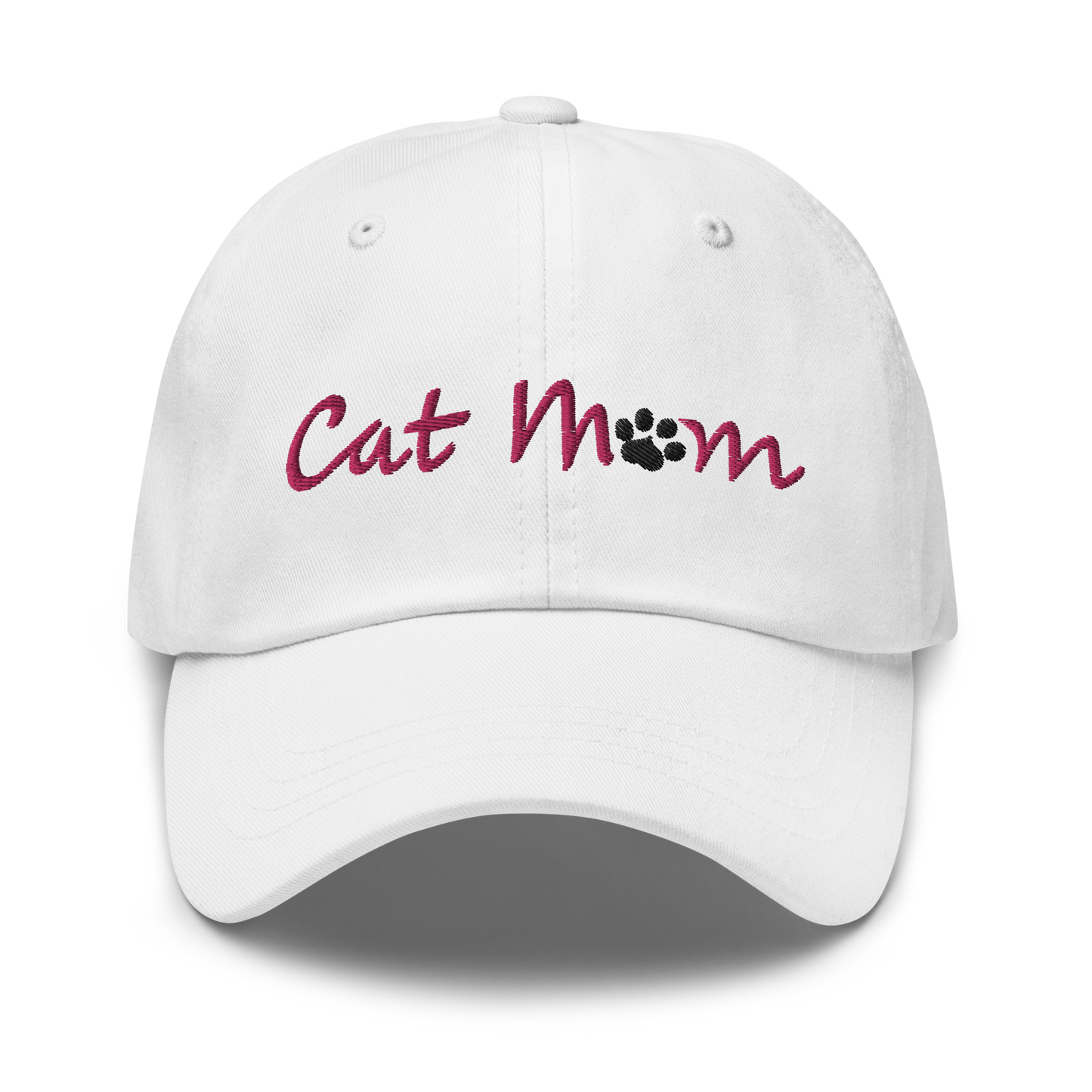 Cat Mom Cap - Pink Lettering
