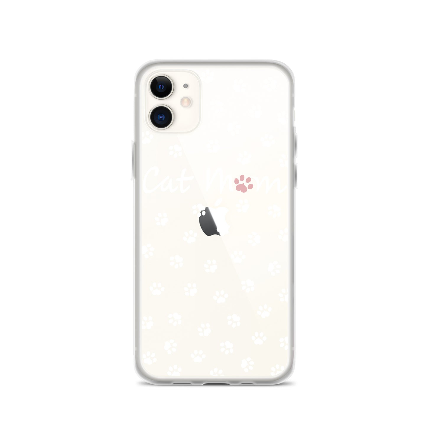 Cat Mom - White Paws - Clear Case for iPhone®