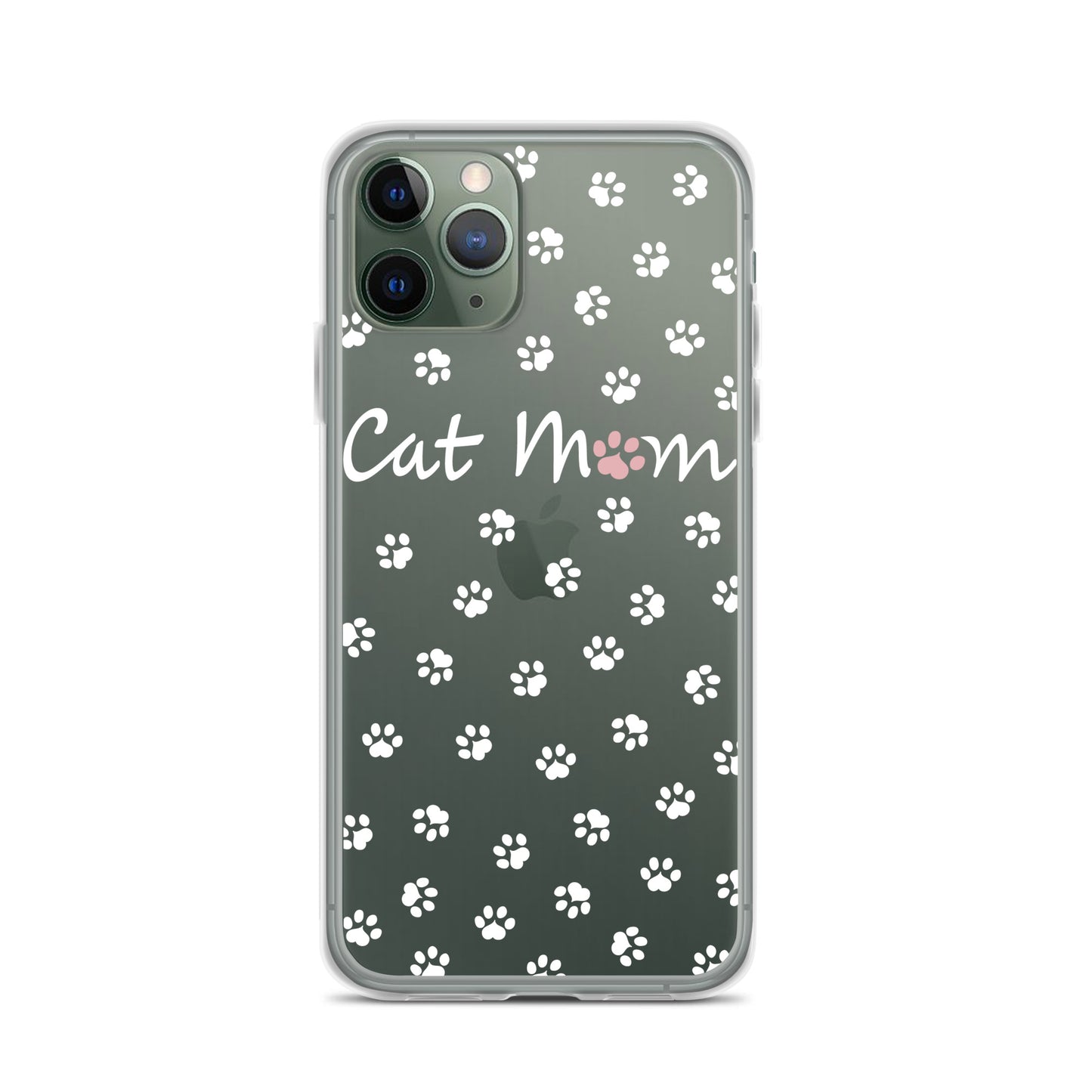 Cat Mom - White Paws - Clear Case for iPhone®