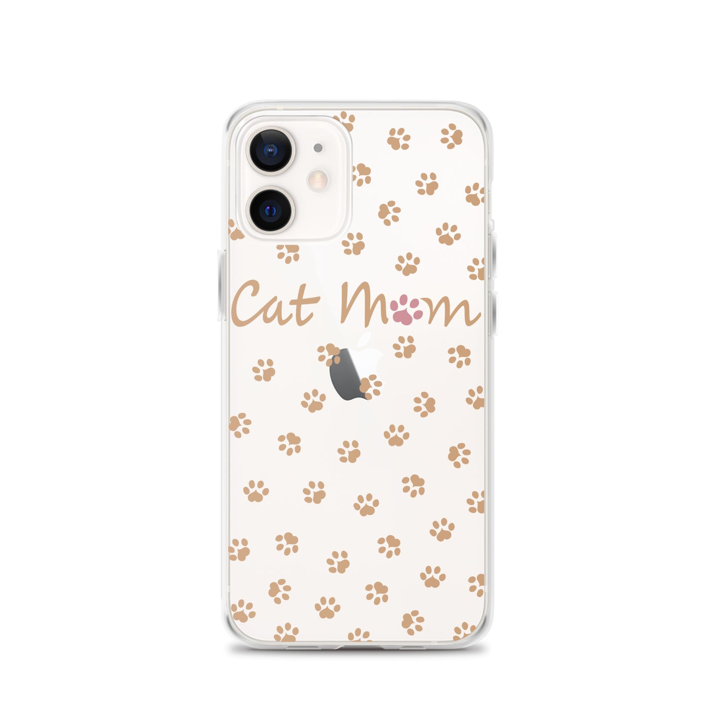 Cat Mom - Gold Paws - Clear Case for iPhone®