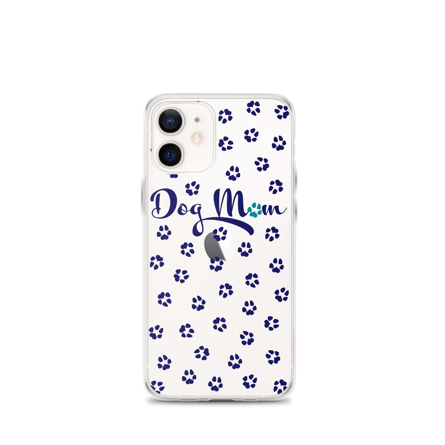 Dog Mom - Navy Paws - Clear Case for iPhone®