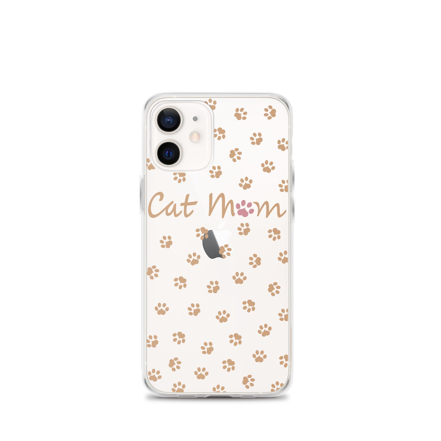 Cat Mom - Gold Paws - Clear Case for iPhone®