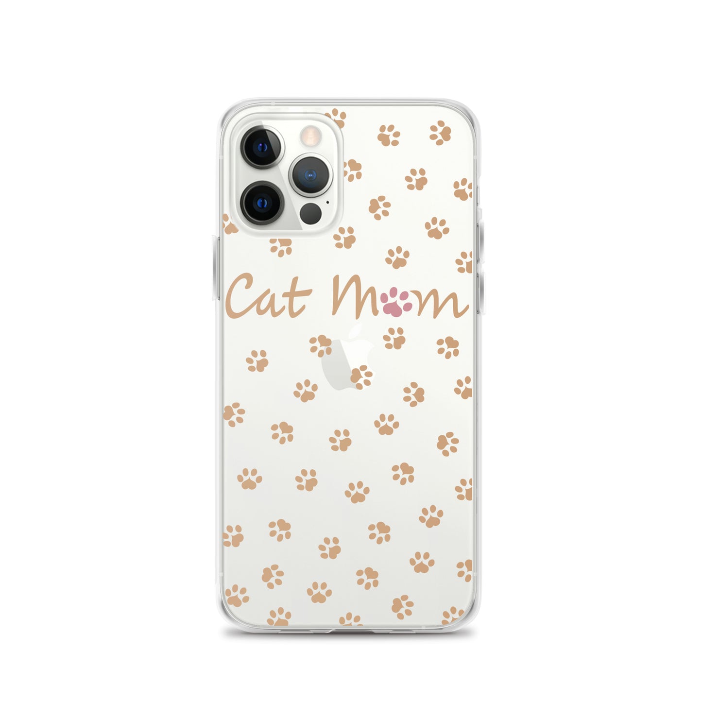 Cat Mom - Gold Paws - Clear Case for iPhone®