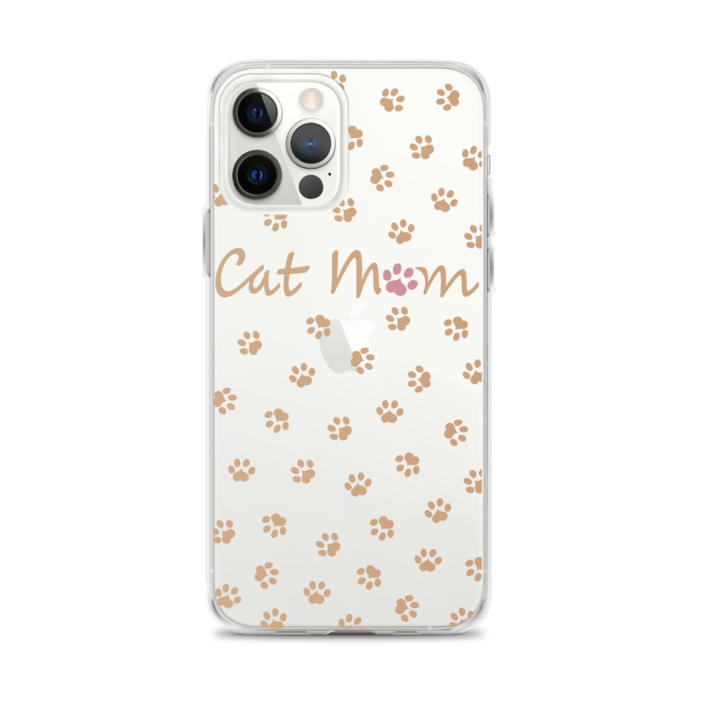 Cat Mom - Gold Paws - Clear Case for iPhone®