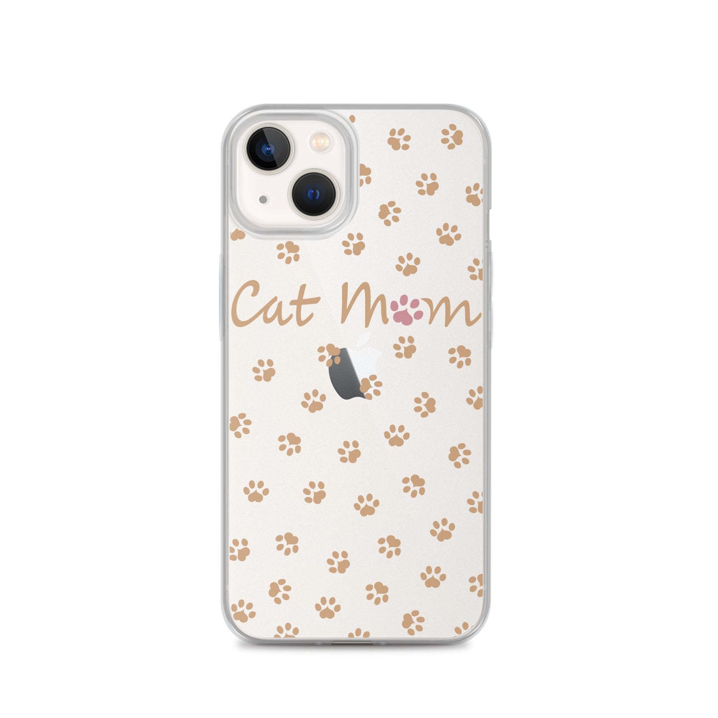 Cat Mom - Gold Paws - Clear Case for iPhone®