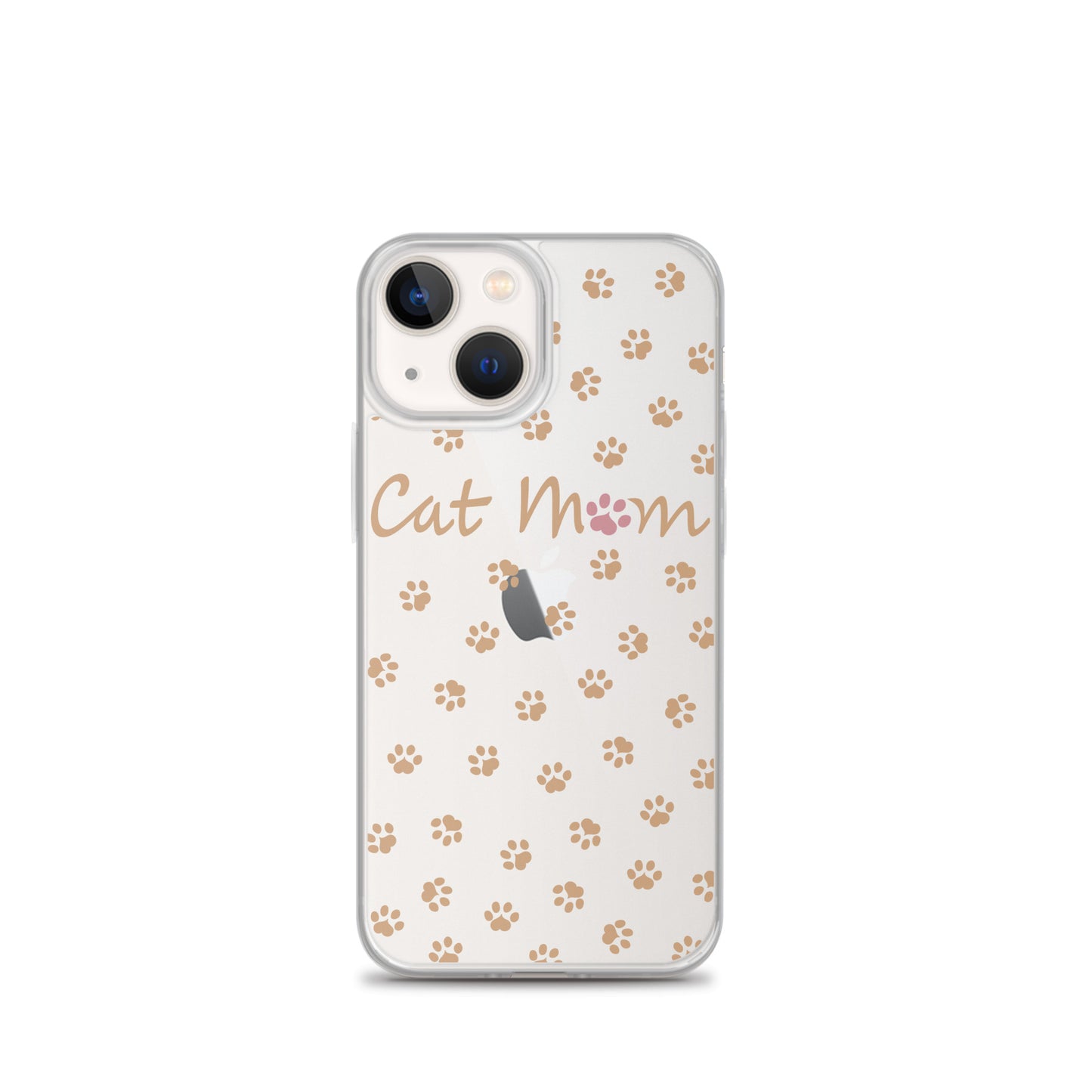 Cat Mom - Gold Paws - Clear Case for iPhone®