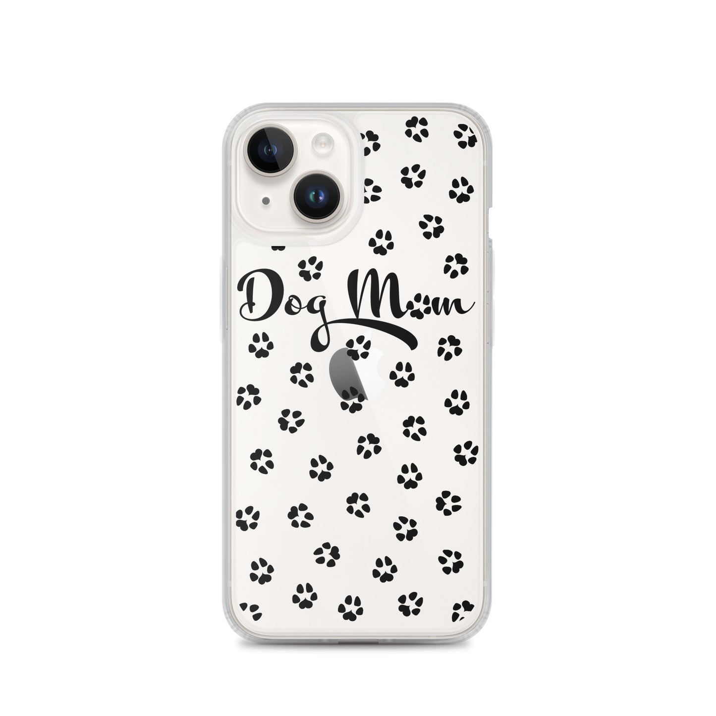 Dog Mom - Black Paws - Clear Case for iPhone®