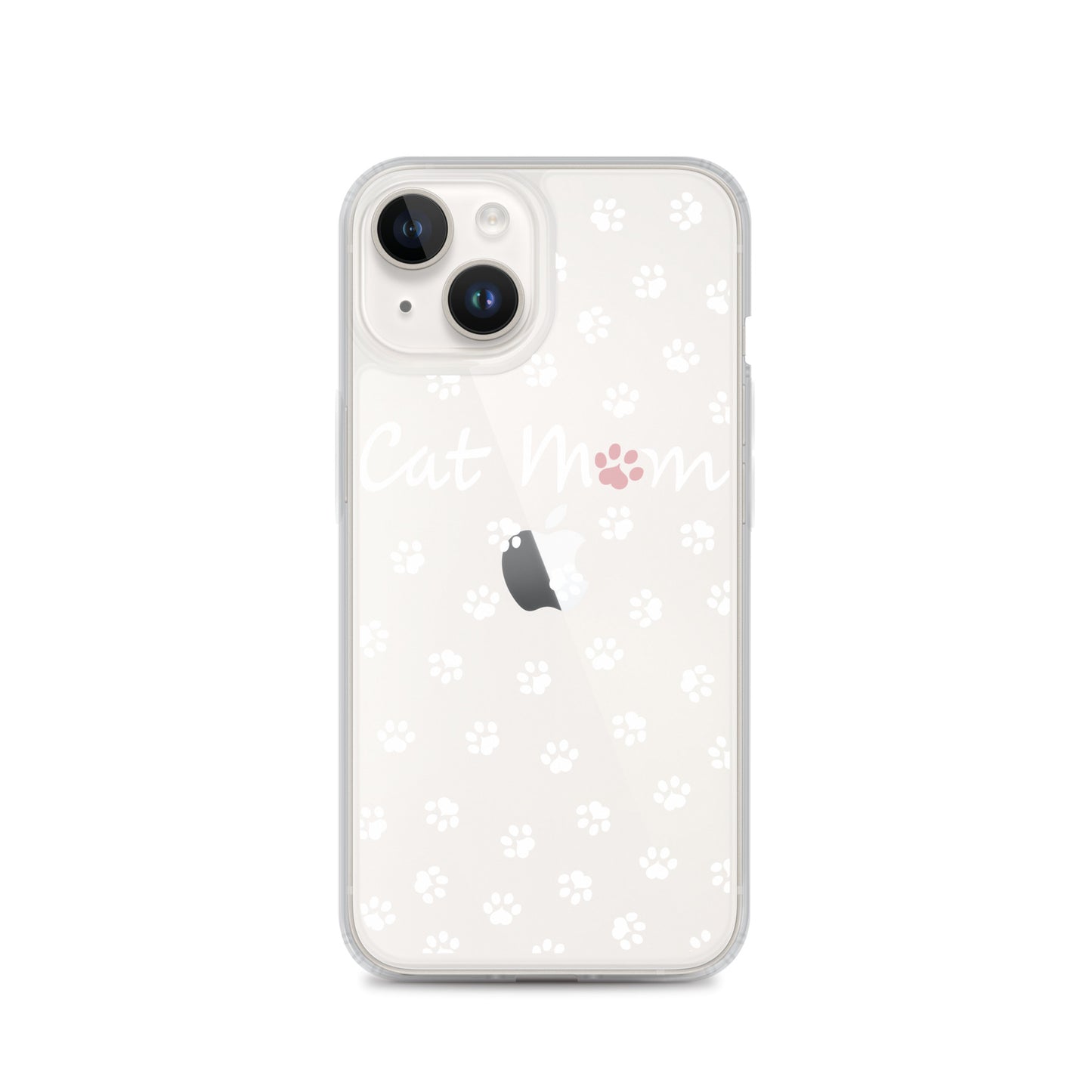 Cat Mom - White Paws - Clear Case for iPhone®