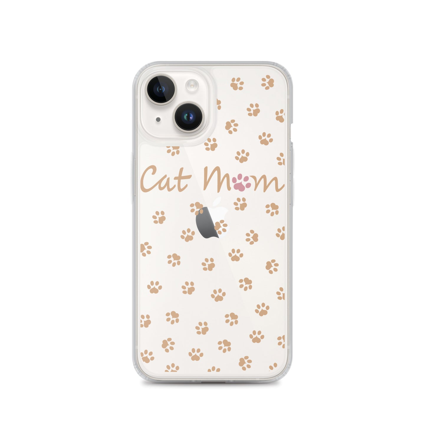 Cat Mom - Gold Paws - Clear Case for iPhone®