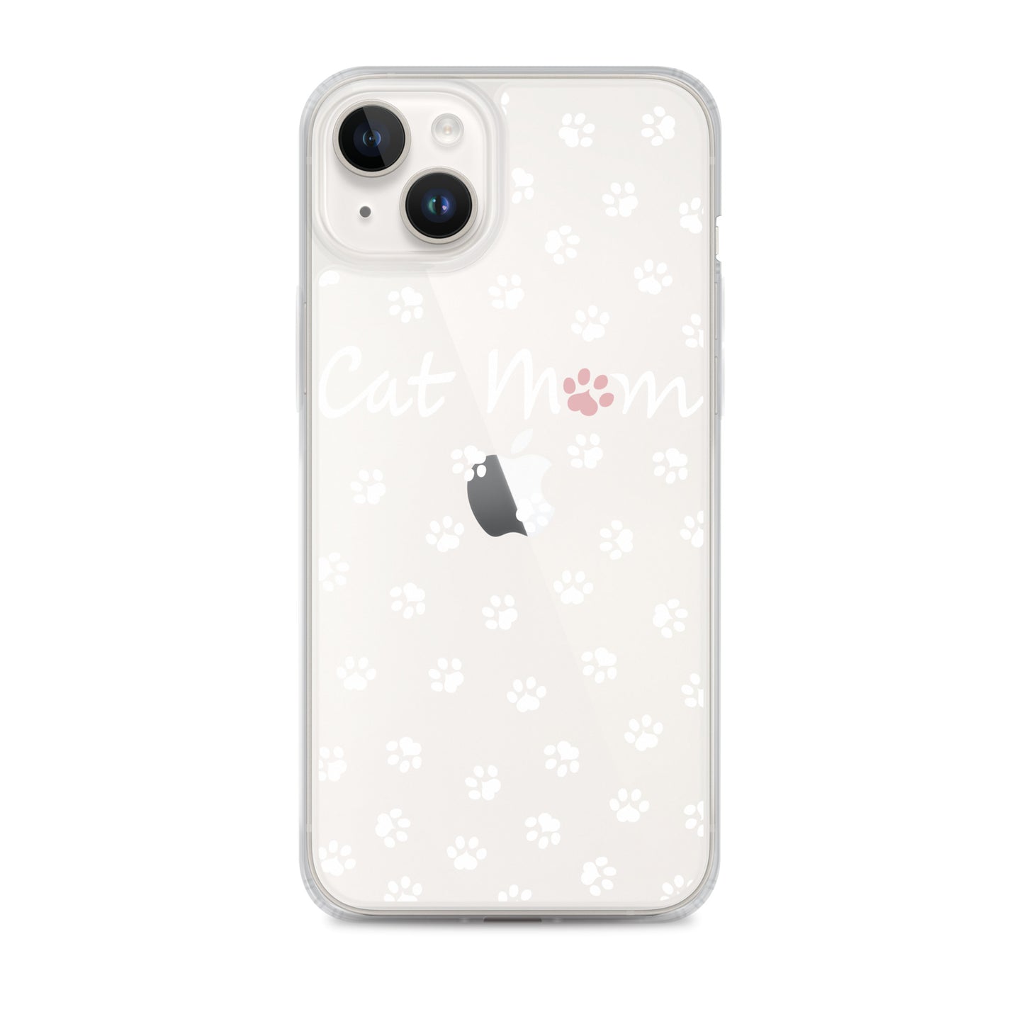 Cat Mom - White Paws - Clear Case for iPhone®