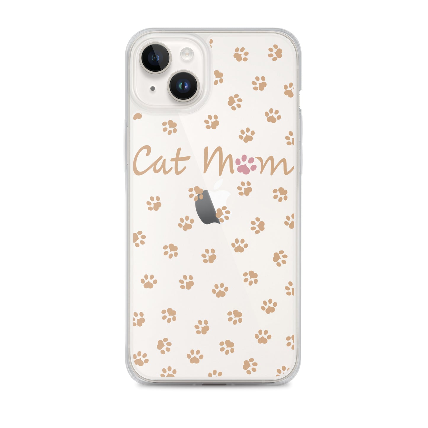 Cat Mom - Gold Paws - Clear Case for iPhone®