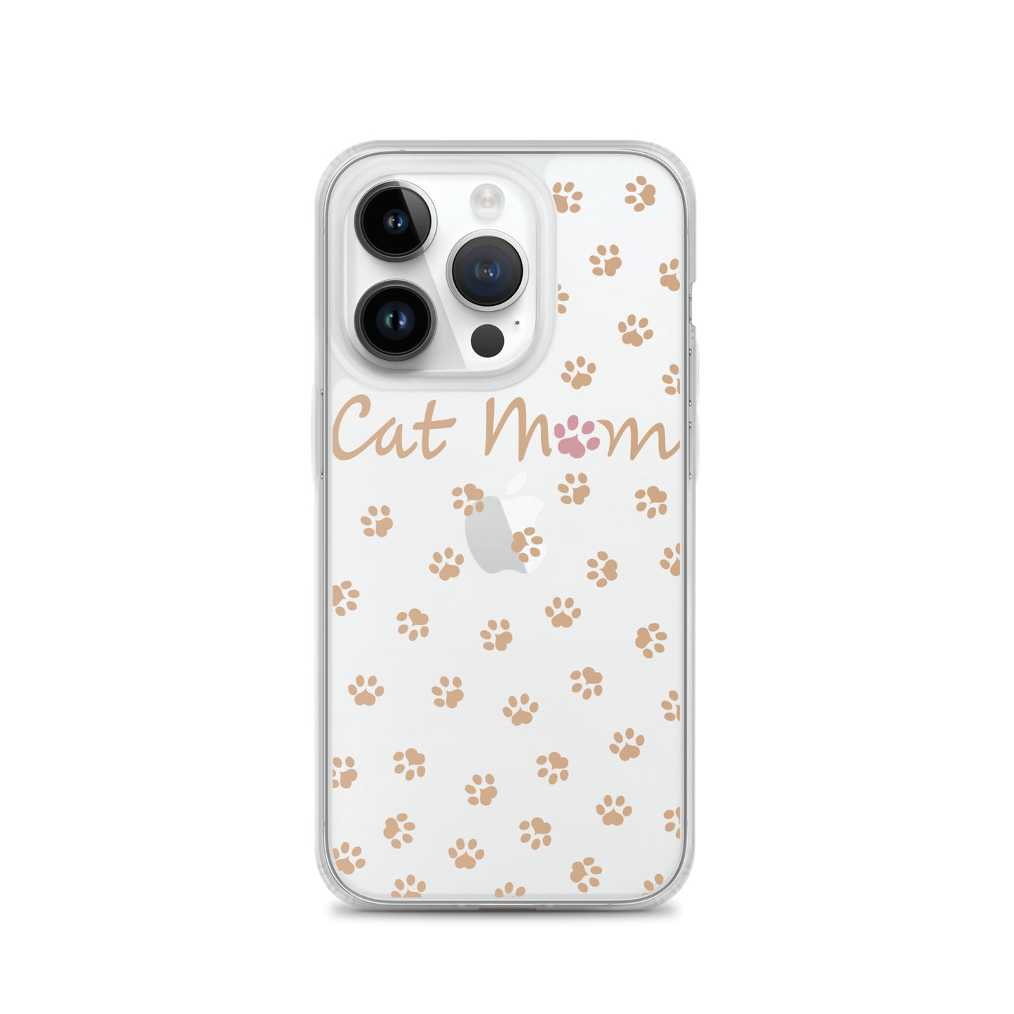 Cat Mom - Gold Paws - Clear Case for iPhone®
