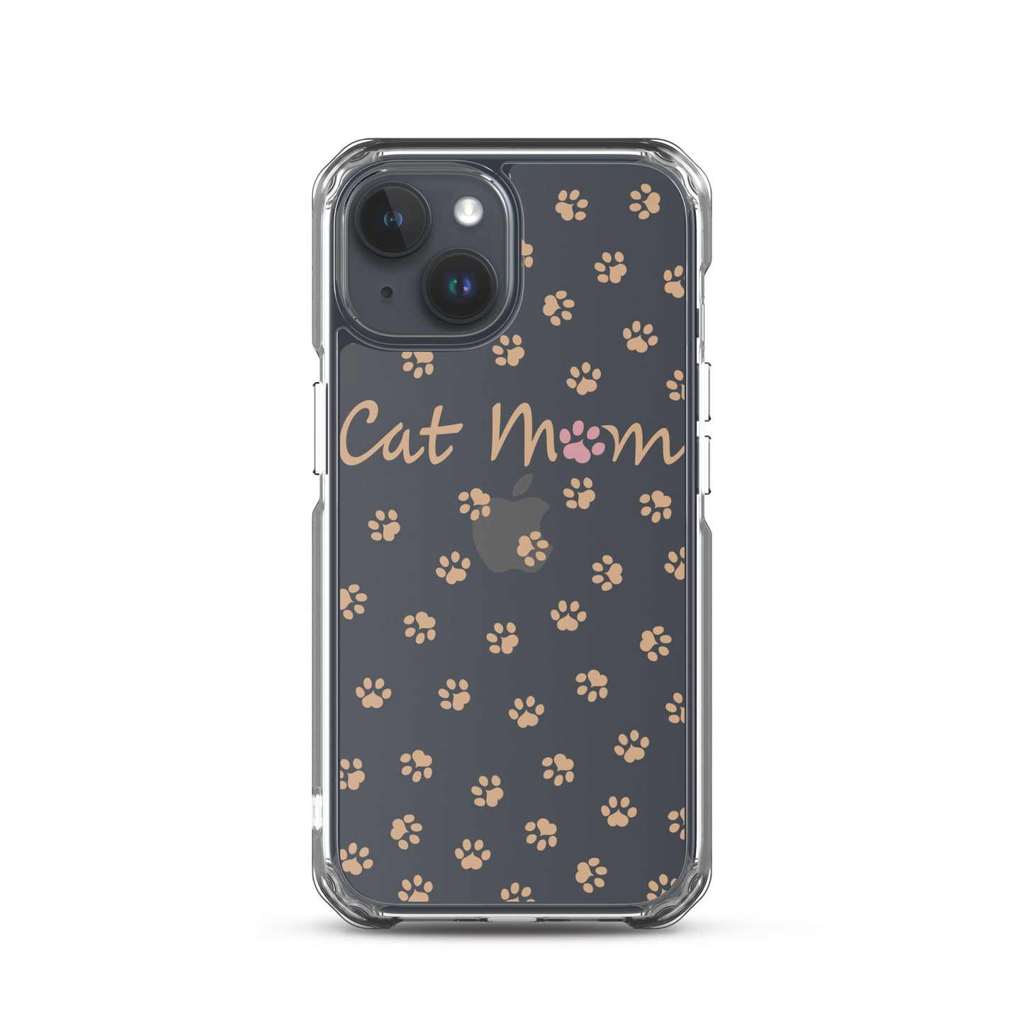 Cat Mom - Gold Paws - Clear Case for iPhone®