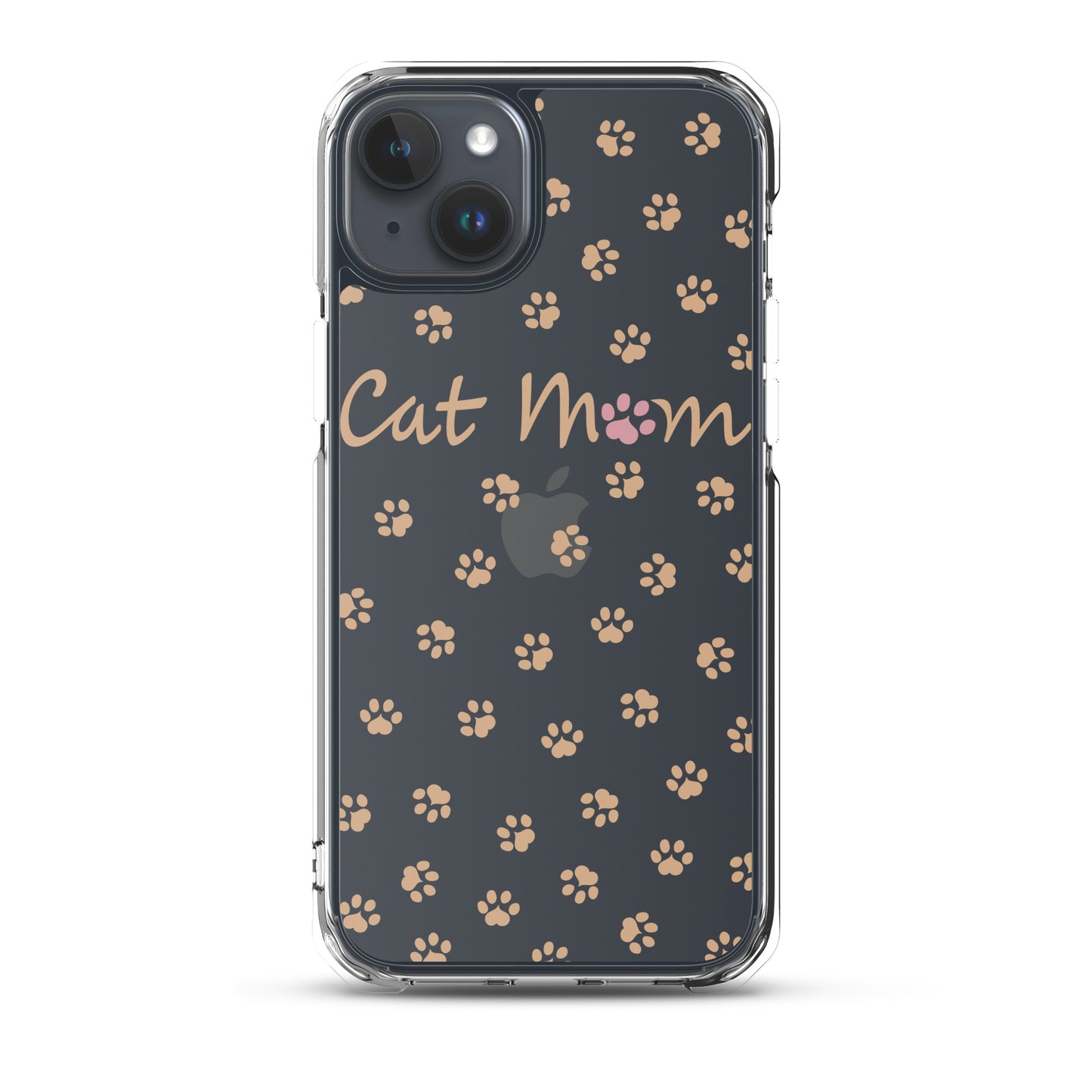 Cat Mom - Gold Paws - Clear Case for iPhone®