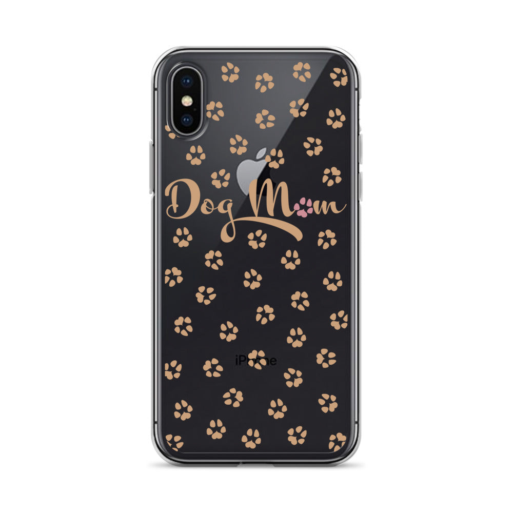Dog Mom - Gold Paws - Clear Case for iPhone®