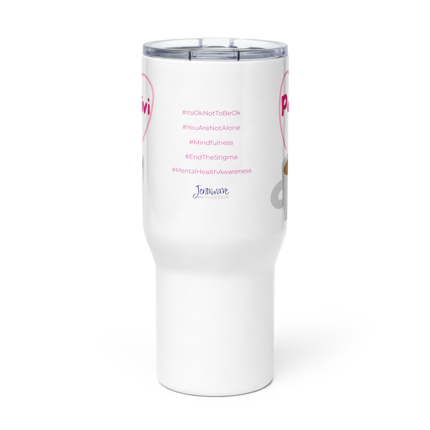 Positivi-Tea with Hashtags Travel Mug