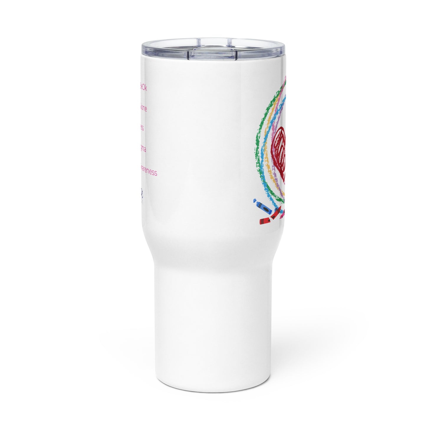 Broken Crayons Still Color with Hashtags Travel Mug