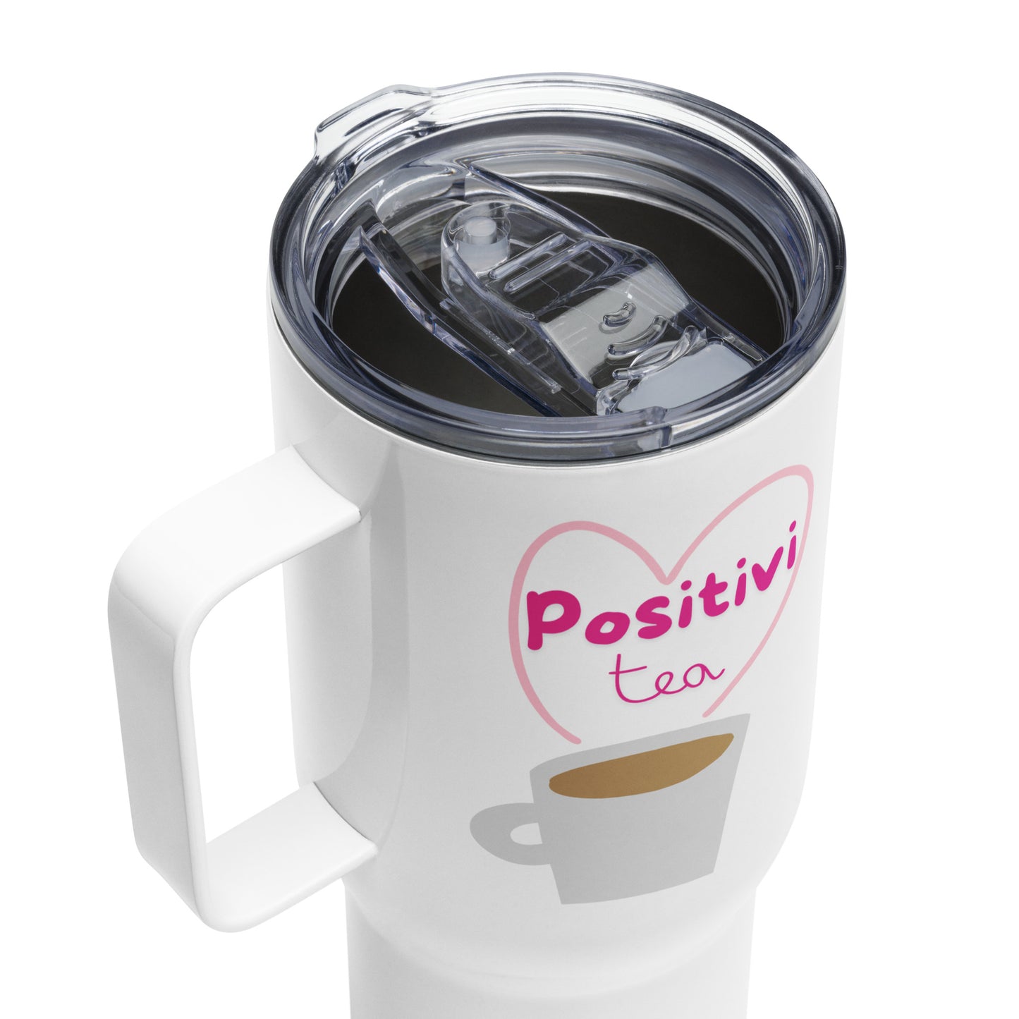 Positivi-Tea with Hashtags Travel Mug