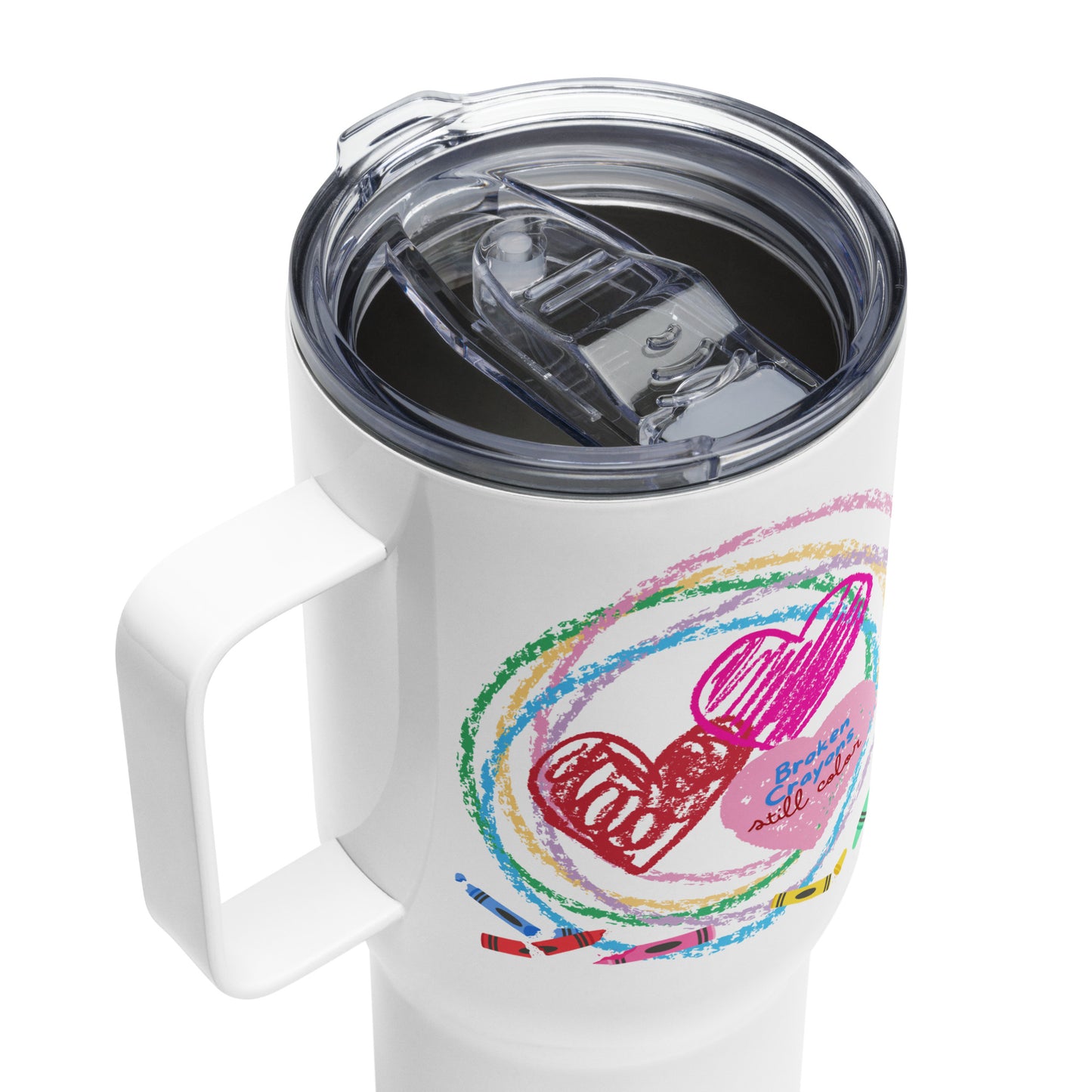 Broken Crayons Still Color Travel Mug