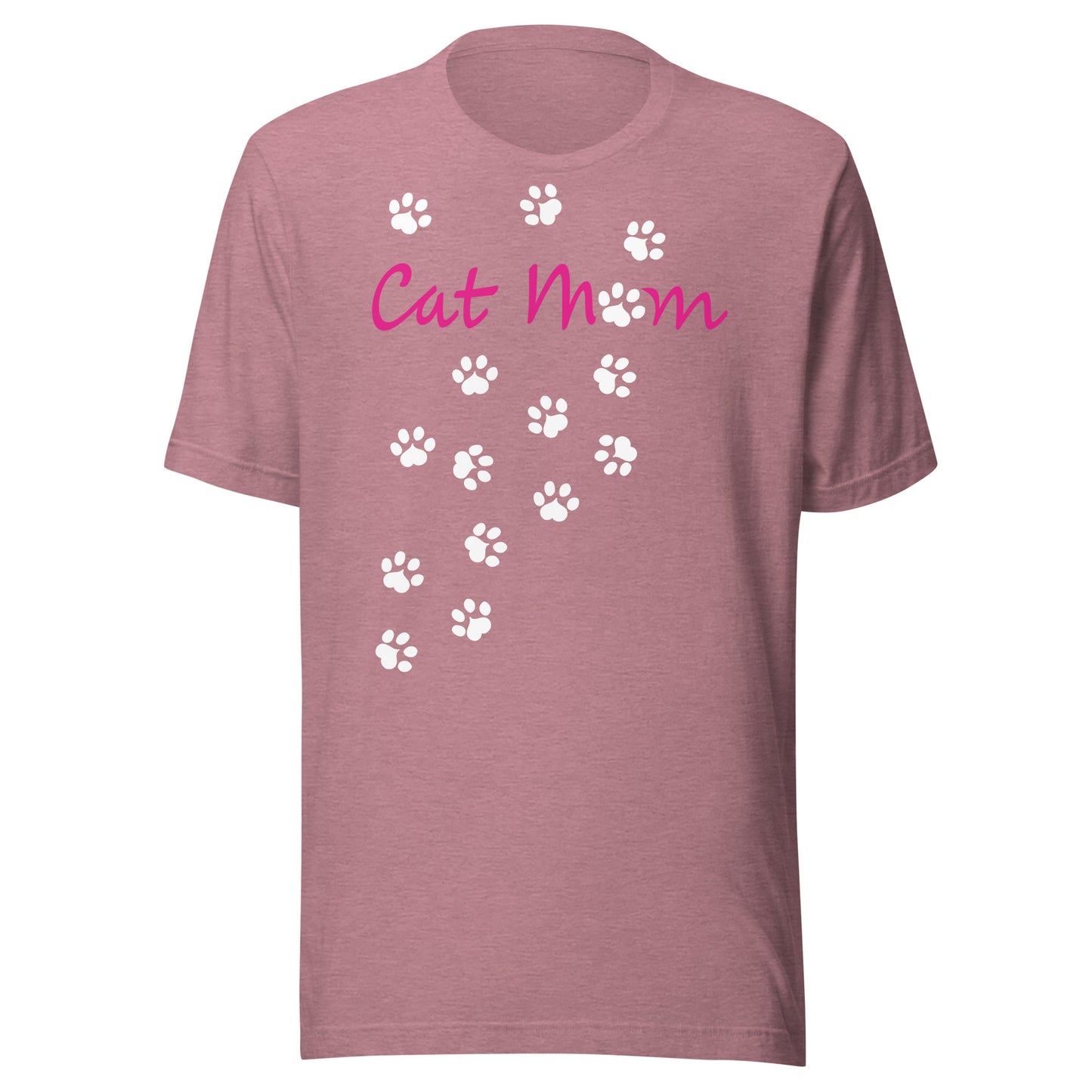 Cat Mom Scattered Paws Unisex T-shirt - Various Colors