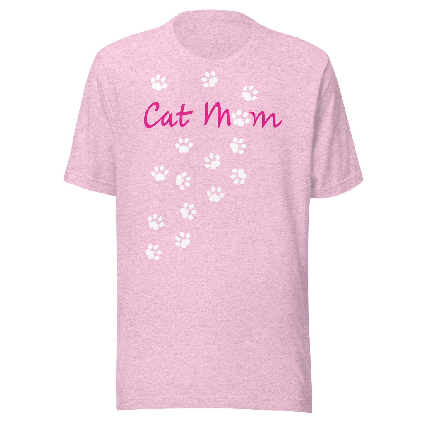 Cat Mom Scattered Paws Unisex T-shirt - Various Colors