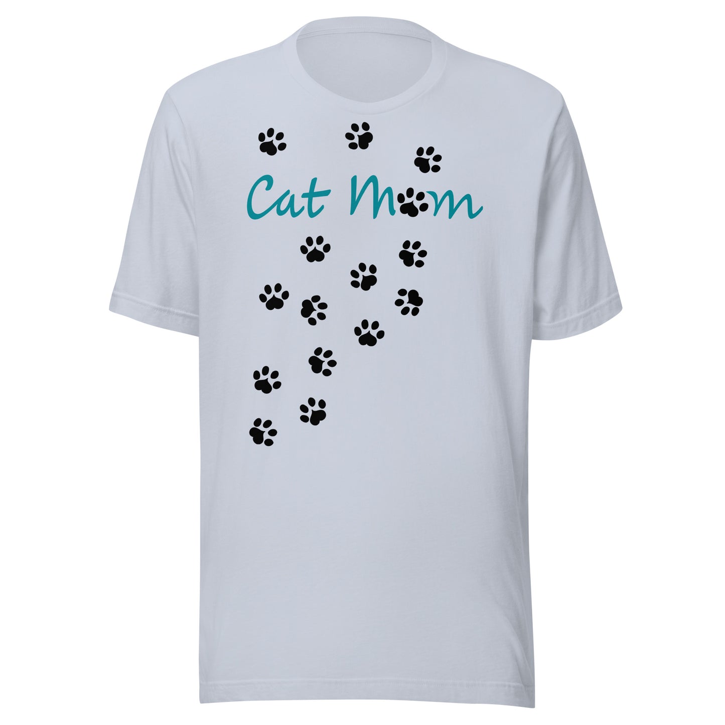 Cat Mom Scattered Paws Unisex T-shirt - Various Colors
