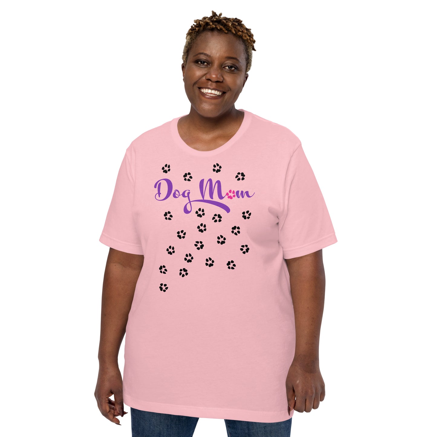 Dog Mom Scattered Paws Unisex T-shirt