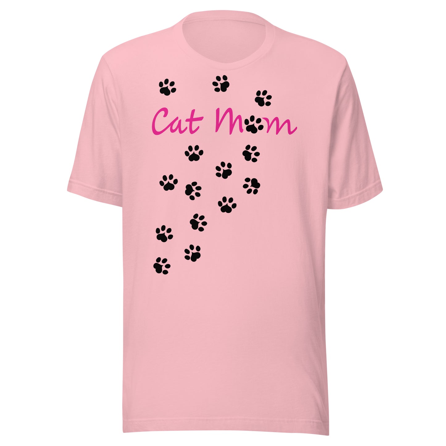 Cat Mom Scattered Paws Unisex T-shirt - Various Colors