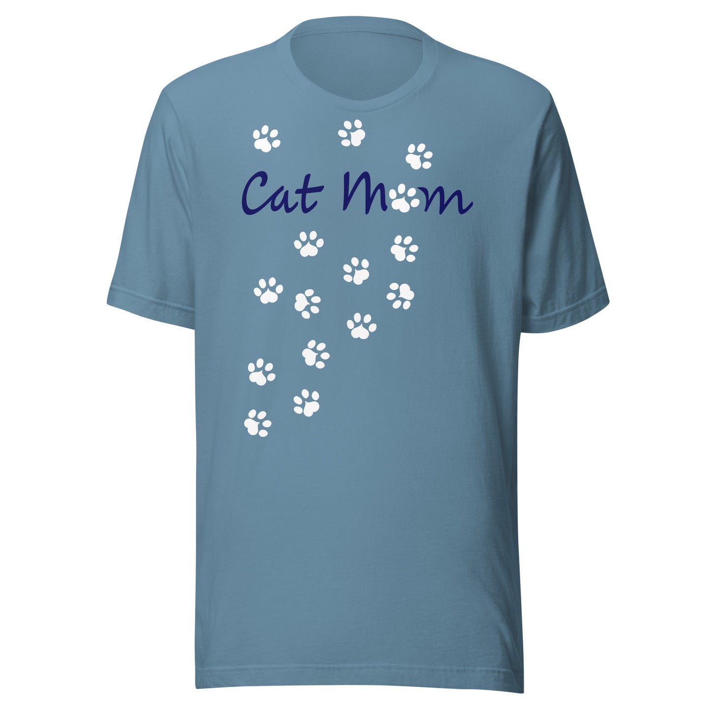 Cat Mom Scattered Paws Unisex T-shirt - Various Colors