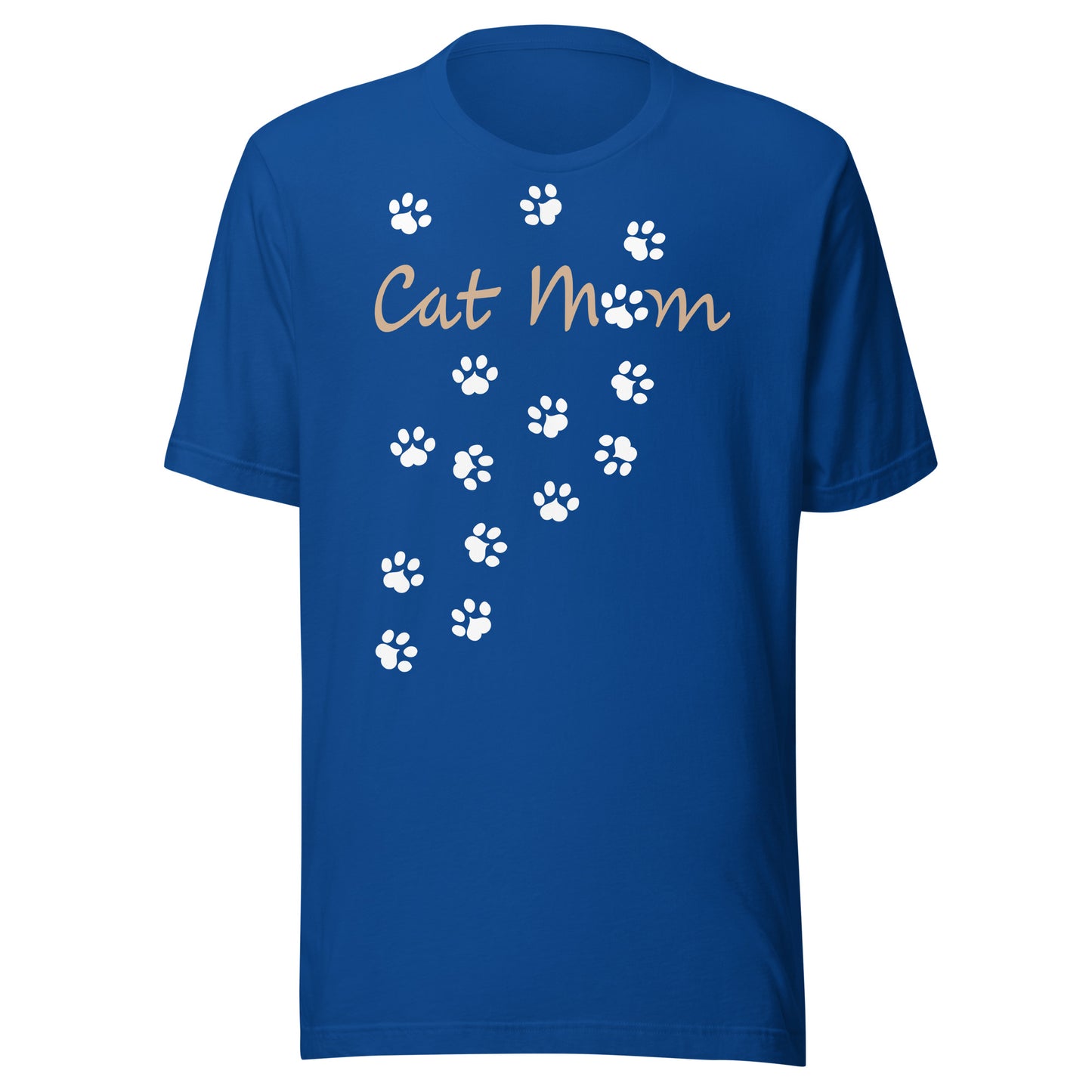 Cat Mom Scattered Paws Unisex T-shirt - Various Colors