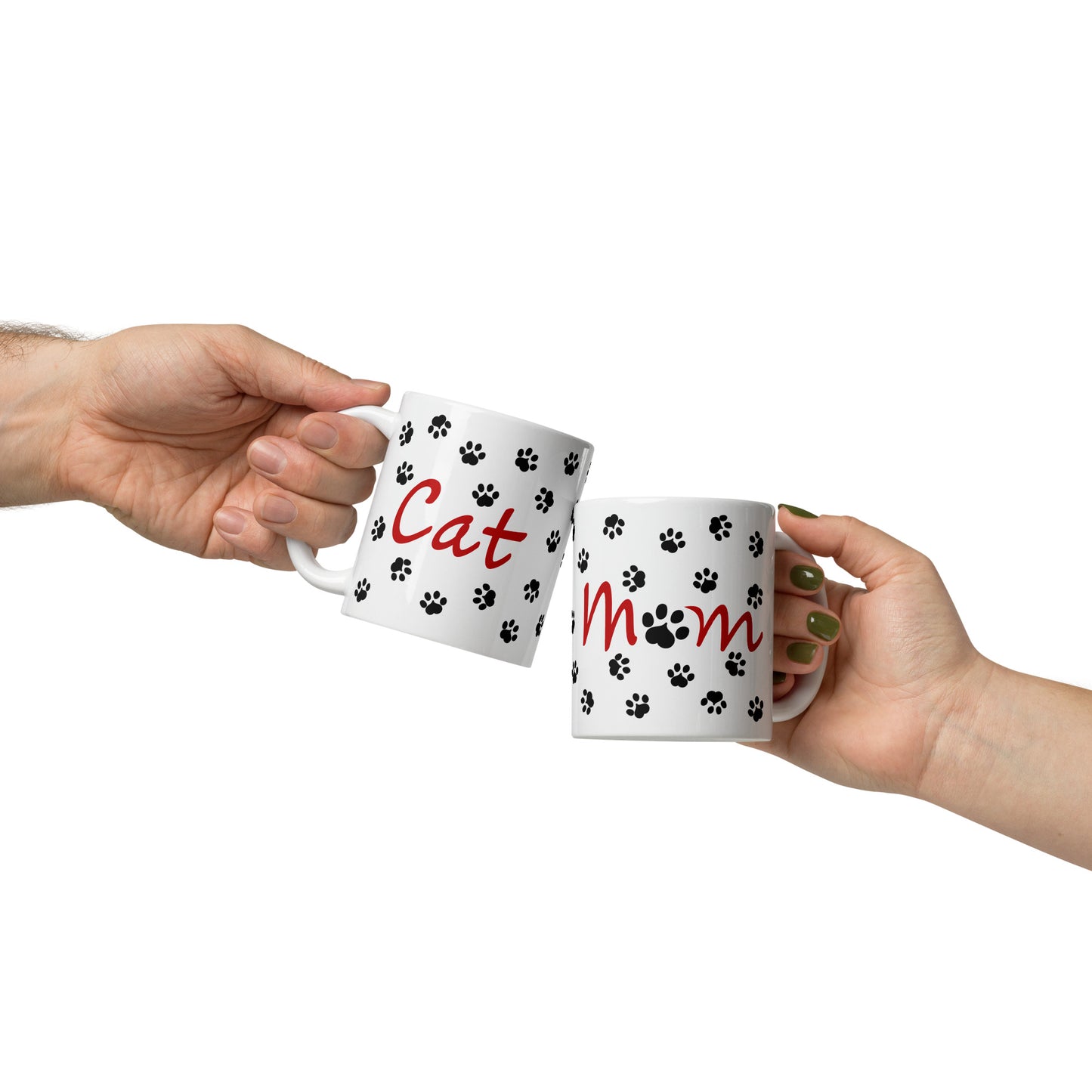 Cat Paws Mug - Red