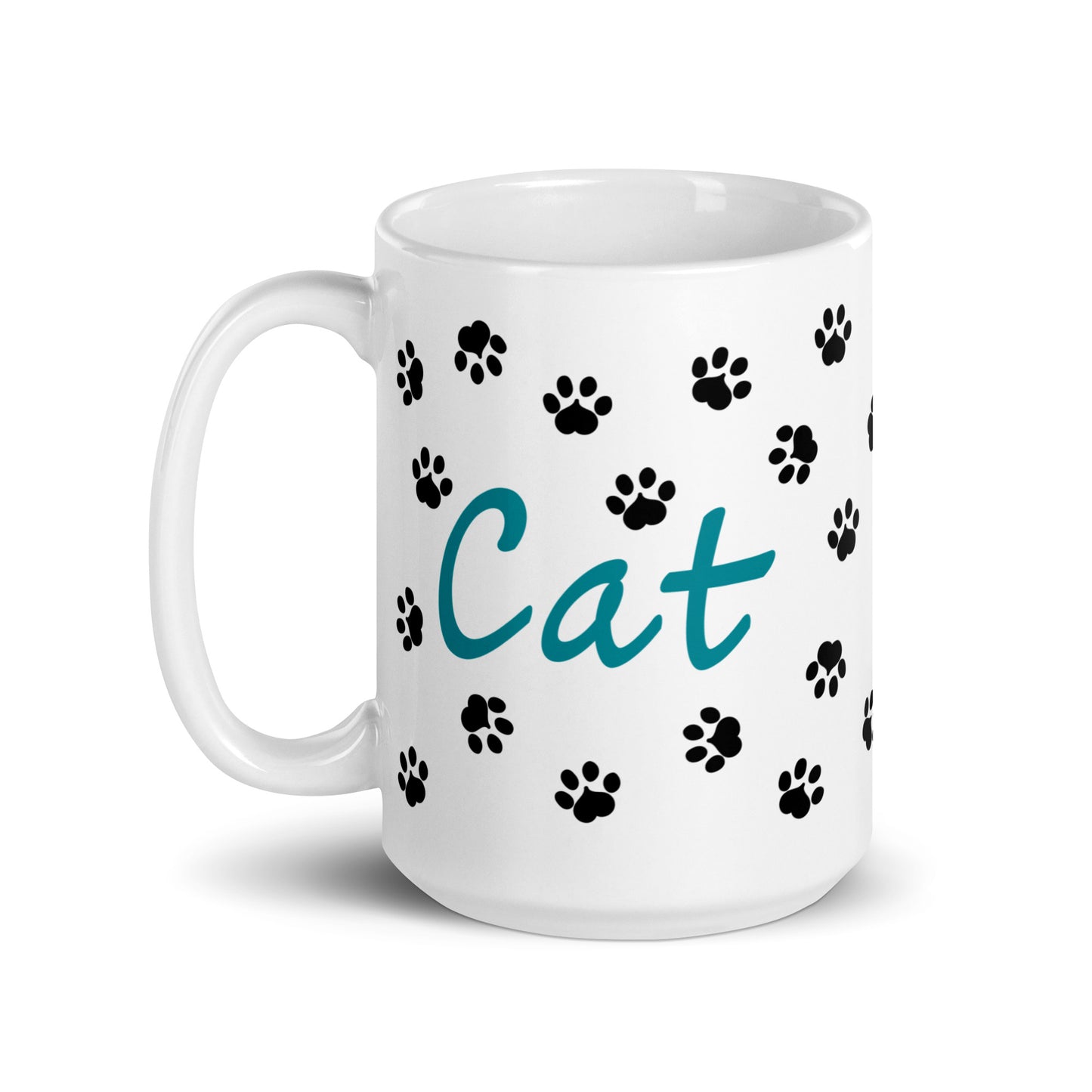 Cat Paws Mug - Teal (2)