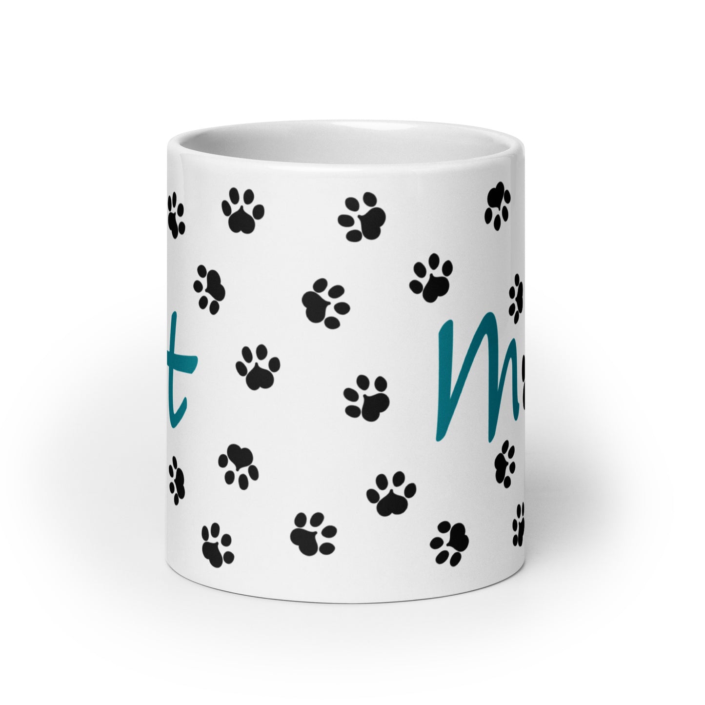 Cat Paws Mug - Teal (2)