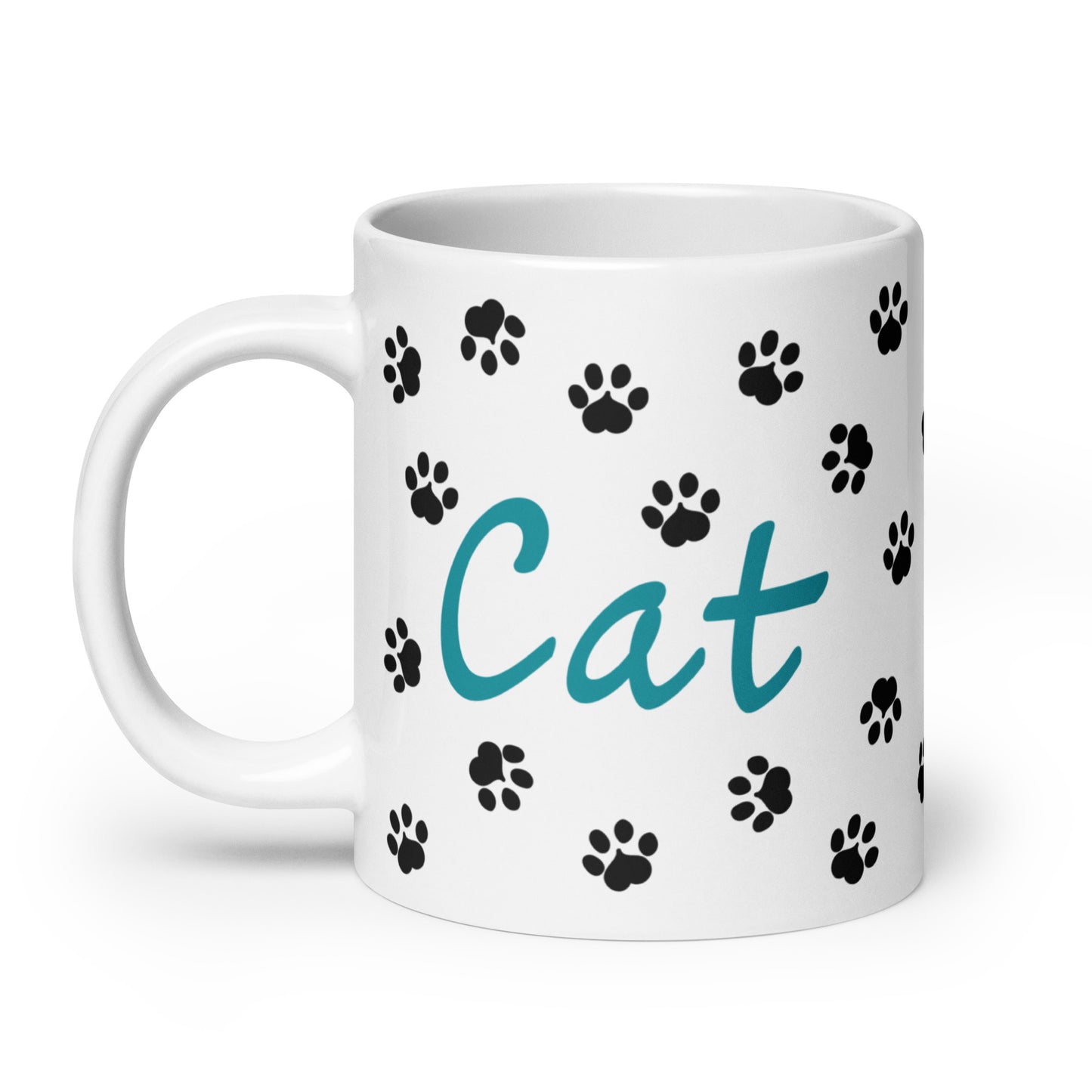 Cat Paws Mug - Teal (2)